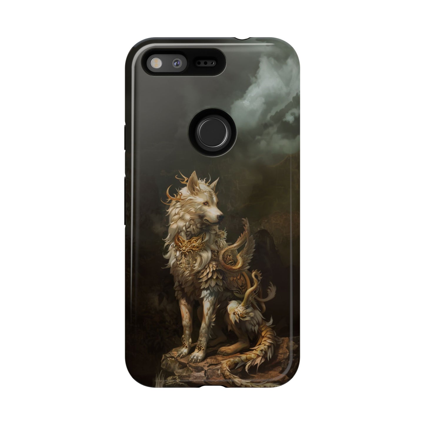 Antlered Wolf Guardian - Tough Google Pixel Case