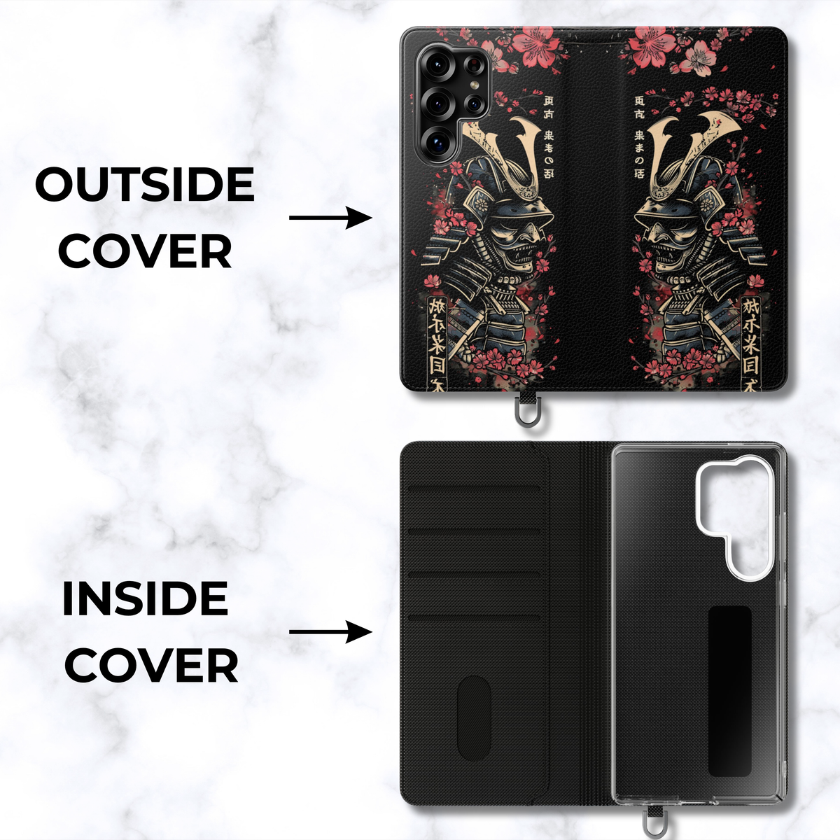 Samurai Cherry Blossom - Folio Wallet Case