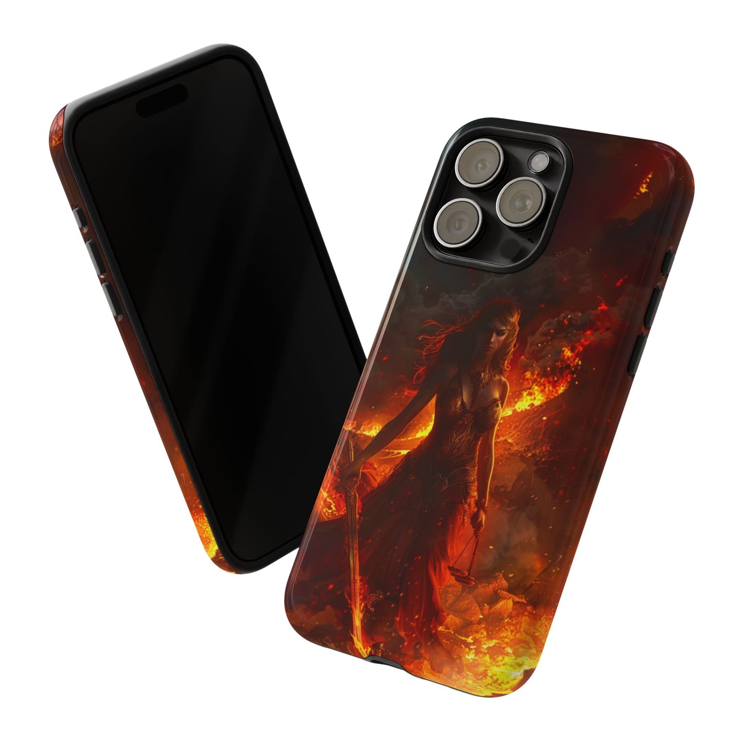 Fiery Goddess Nemesis Phone Case - iPhone, Google Pixel, Samsung Galaxy