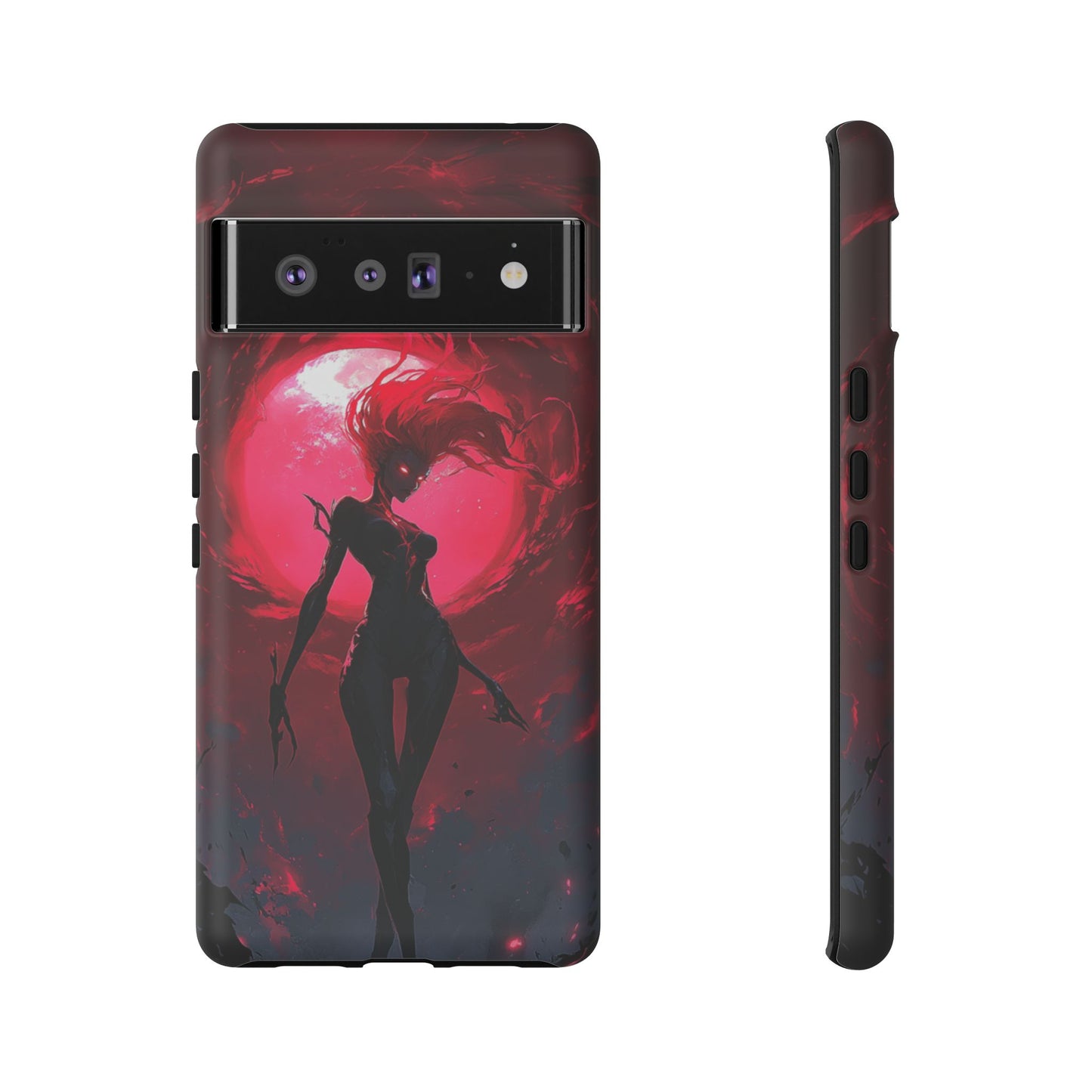 Crimson Eclipse Gothic Gaming Phone Case - iPhone, Google Pixel, Samsung Galaxy