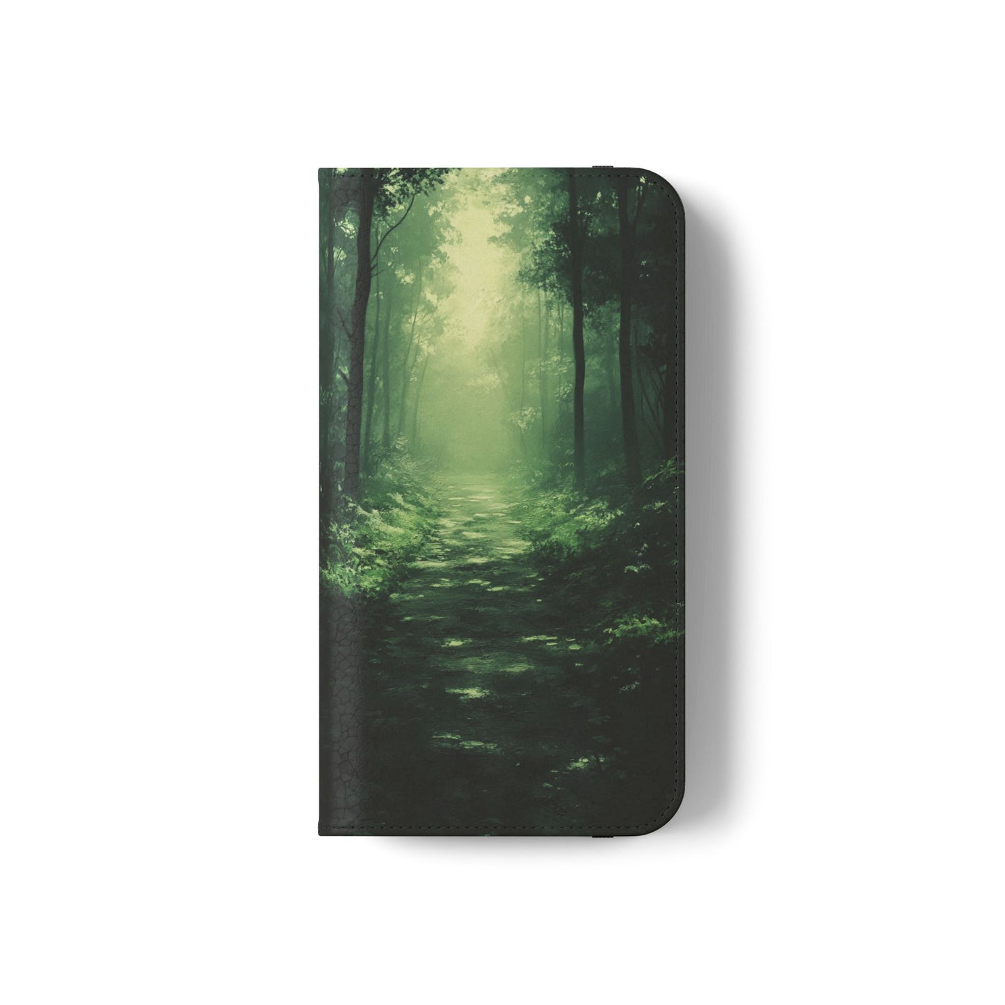 Emerald Mist Forest Path - Wallet Flip Case