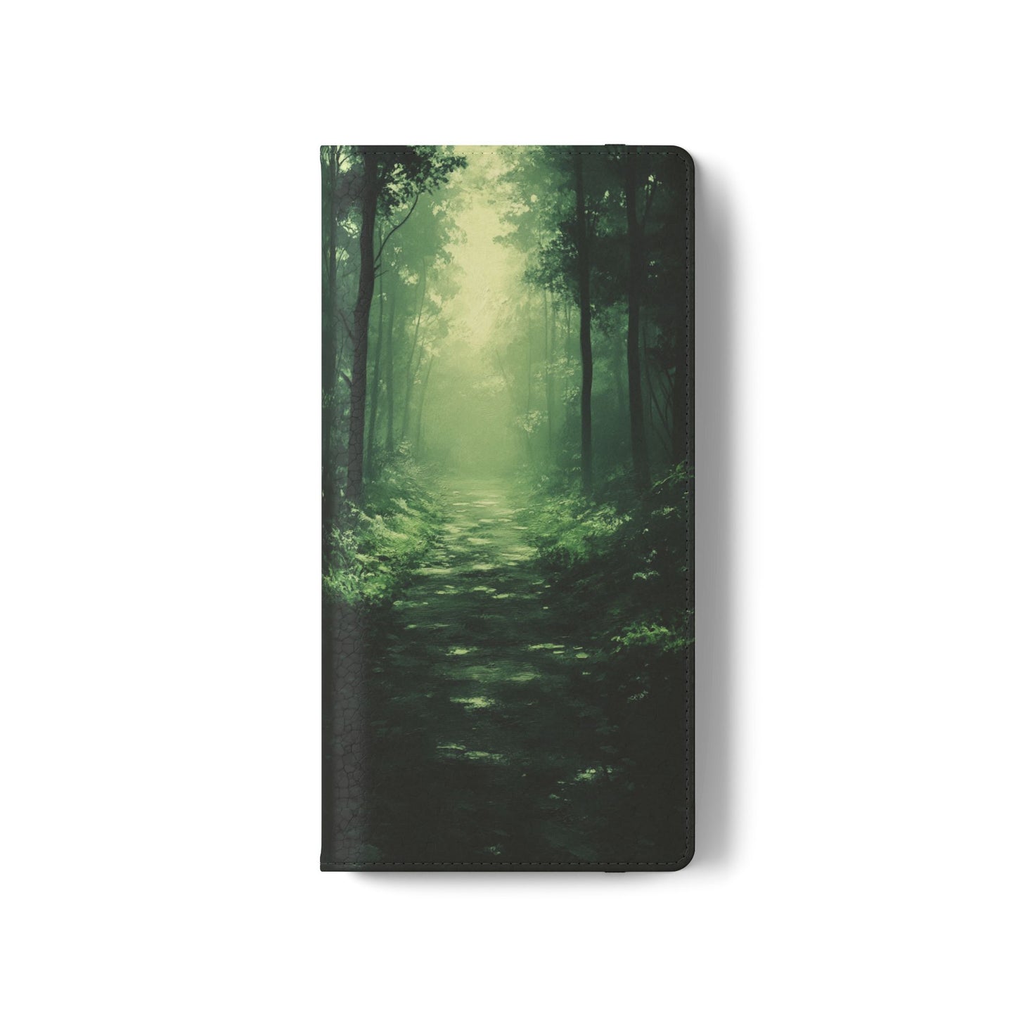 Emerald Mist Forest Path - Wallet Flip Case