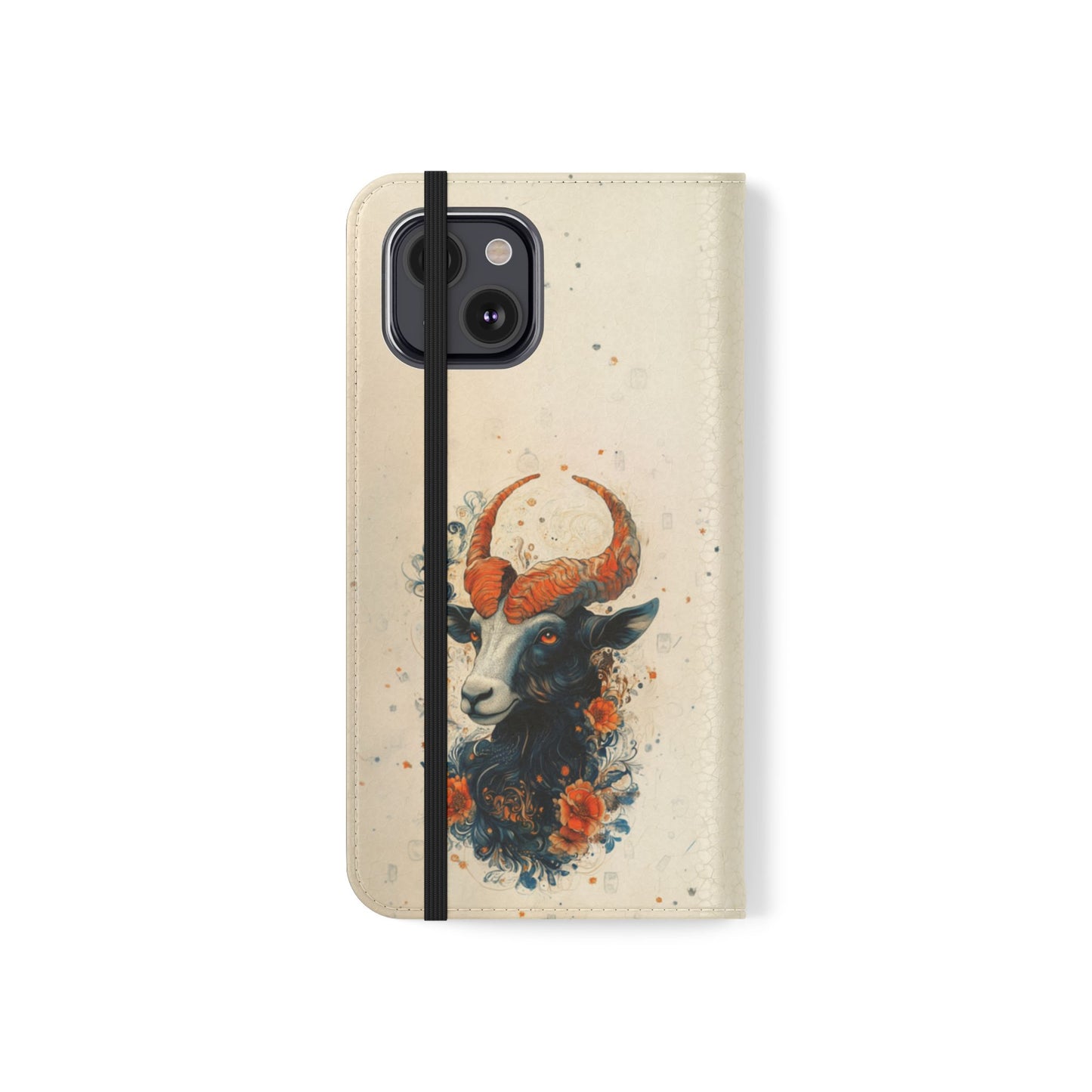 Capricorn Celestial Goat - Wallet Flip Case