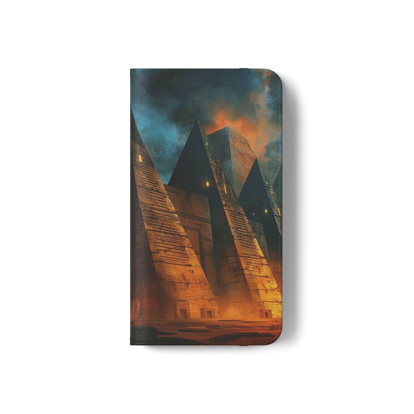 Ancient Egyptian Pyramids Sunset - Wallet Flip Case