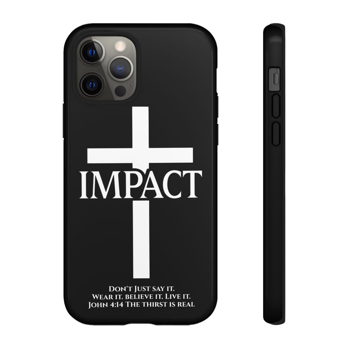 Impact Black/White - Tough iPhone Case