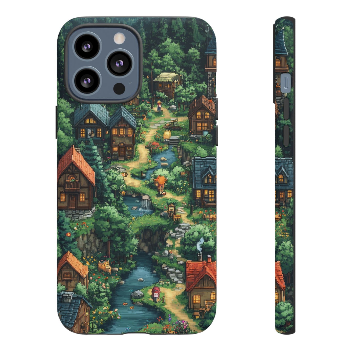 Enchanted Village: Pixel Paradise Phone Case - iPhone, Google Pixel, Samsung Galaxy