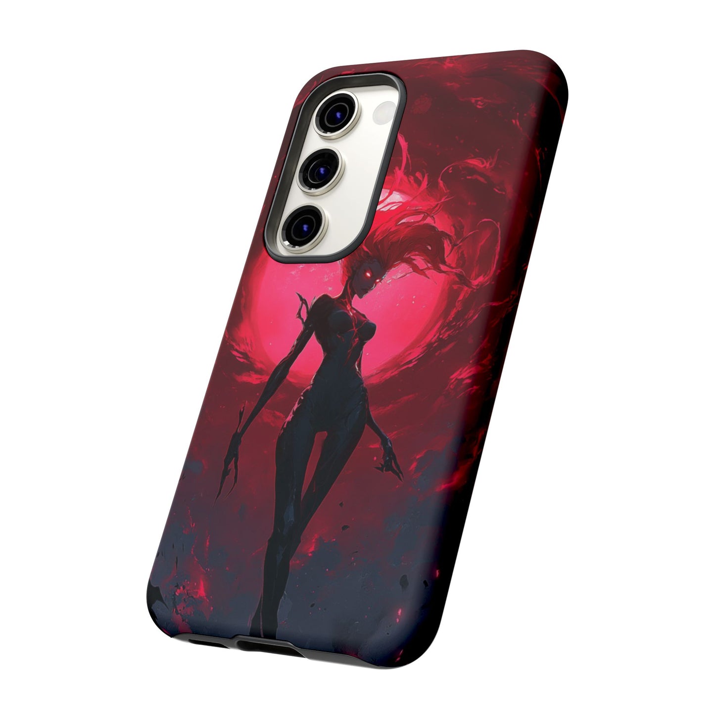 Crimson Eclipse Gothic Gaming Phone Case - iPhone, Google Pixel, Samsung Galaxy