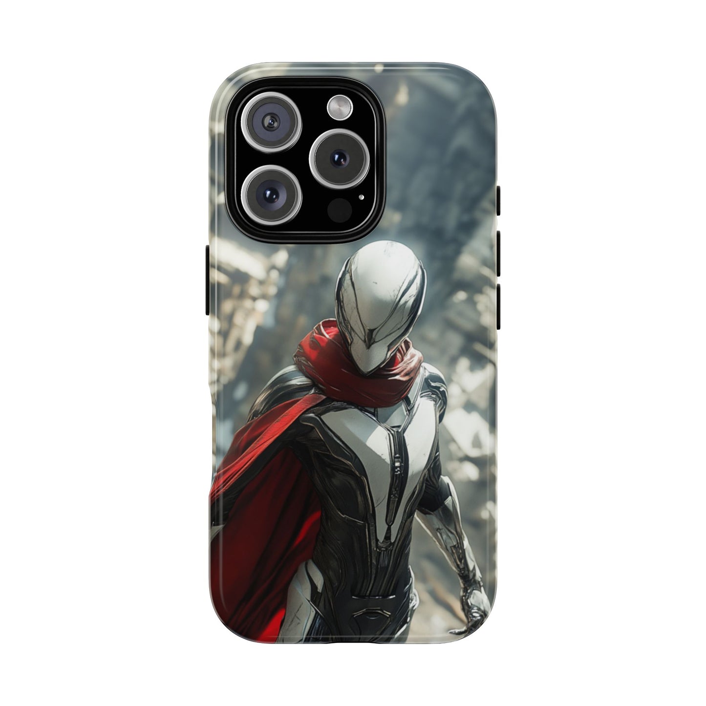 Crimson Sentinel Phone Case – iPhone, Google Pixel, Samsung Galaxy