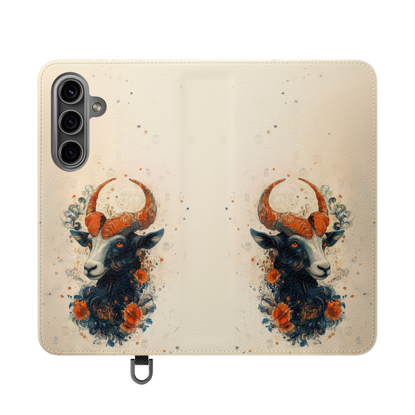 Capricorn Celestial Goat - Wallet Flip Case