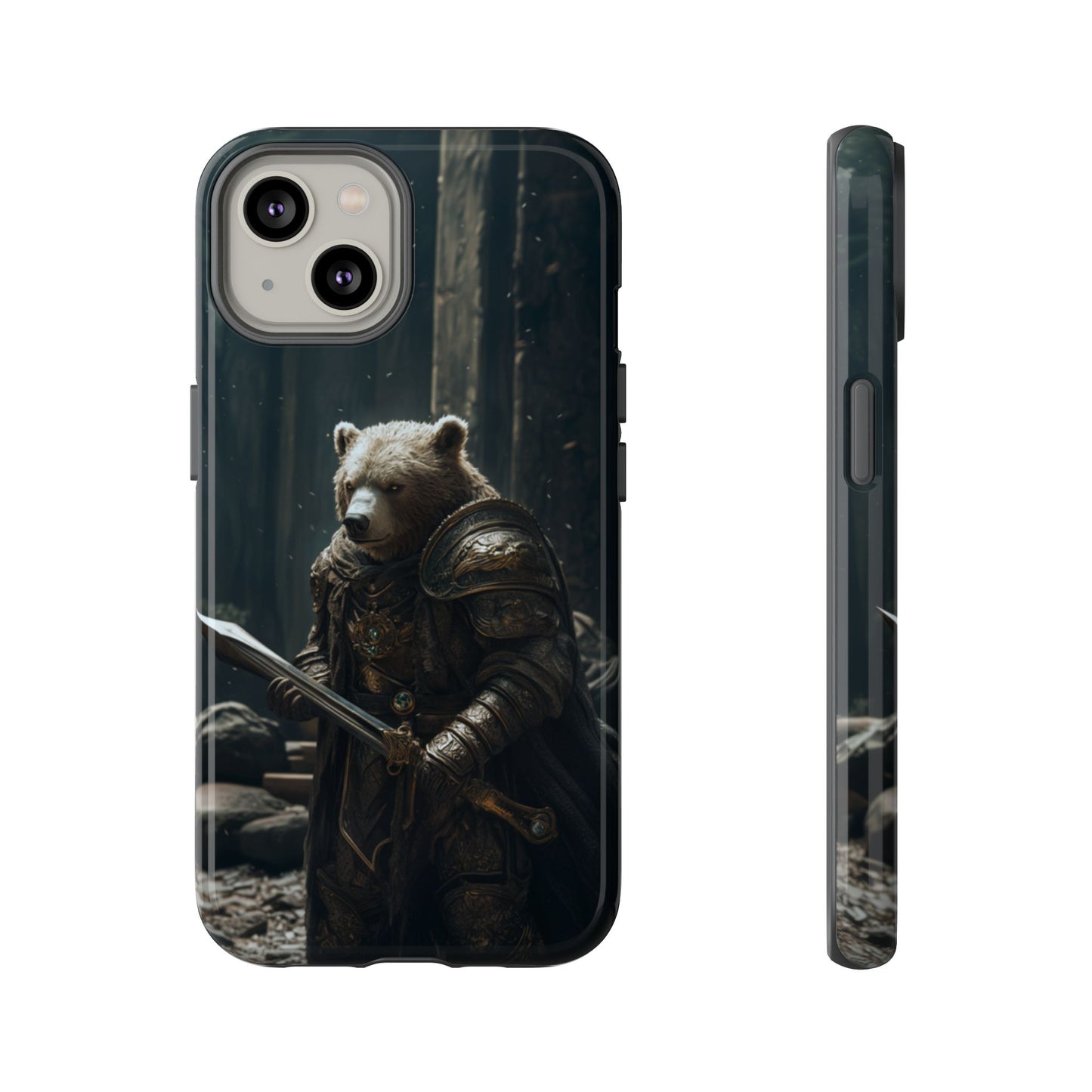 Medieval Bear Warrior Knight - Tough iPhone Case