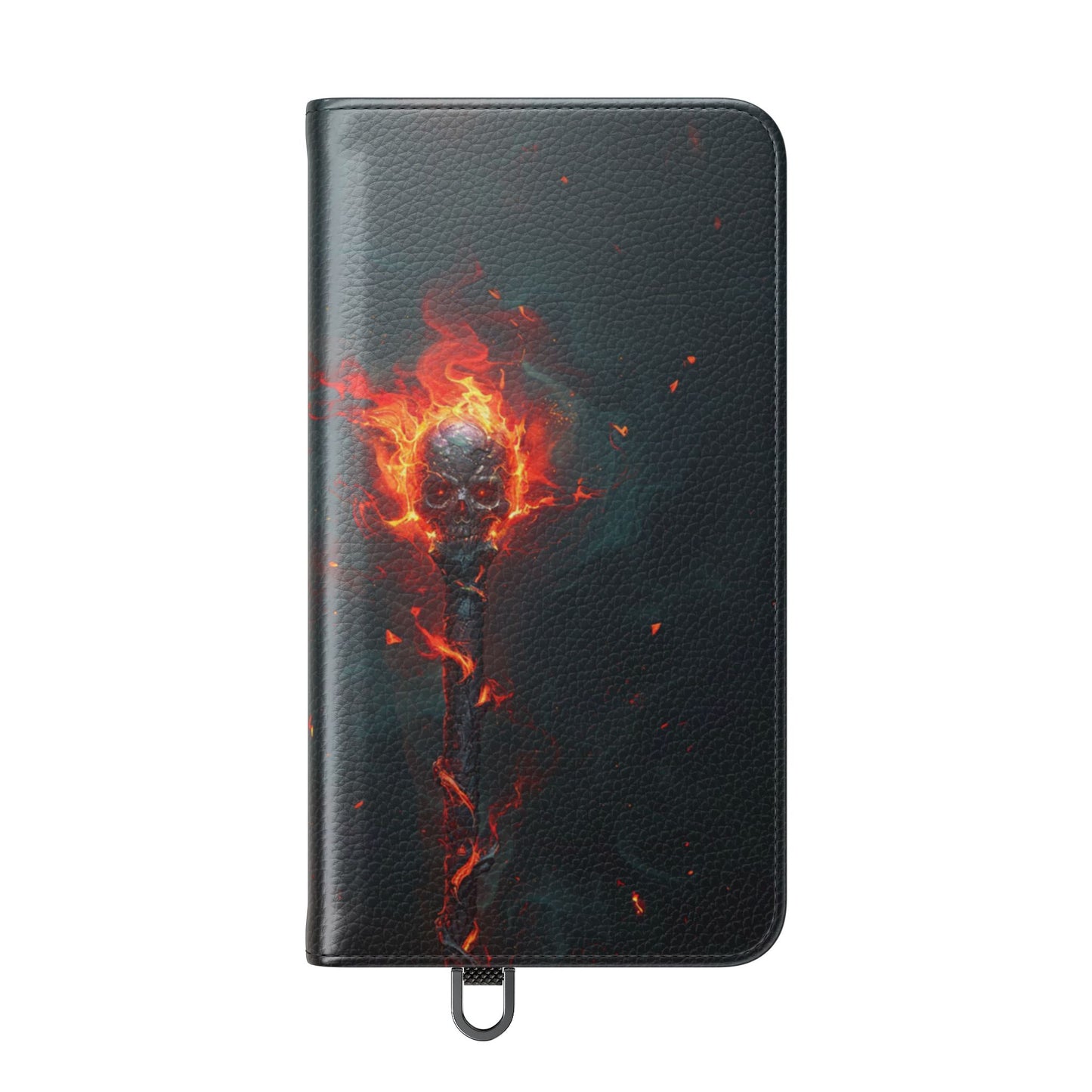 Inferno Skull Staff - Wallet Flip Case