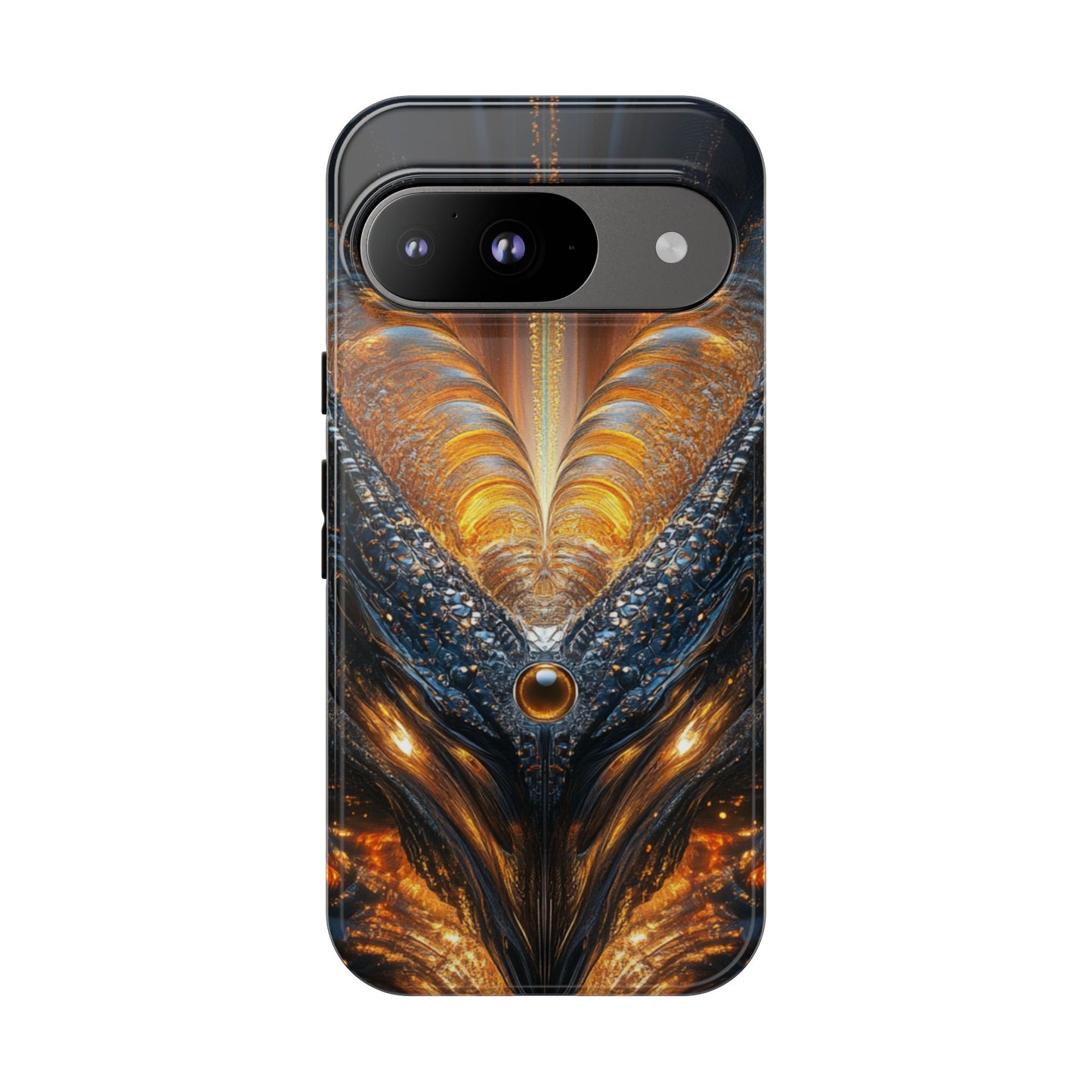 Obsidian Flare Fractal – Tough Google Pixel Case