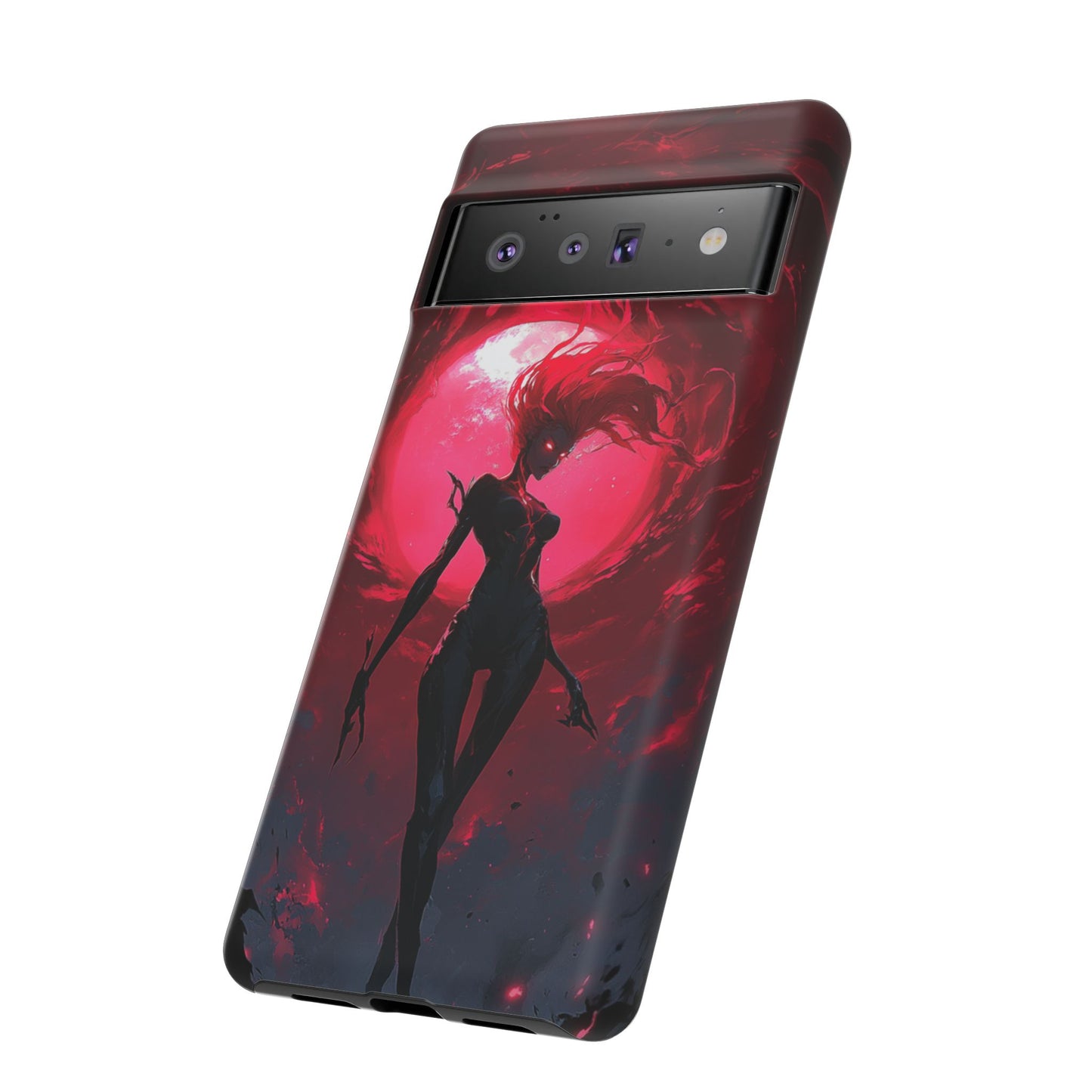 Crimson Eclipse Gothic Gaming Phone Case - iPhone, Google Pixel, Samsung Galaxy