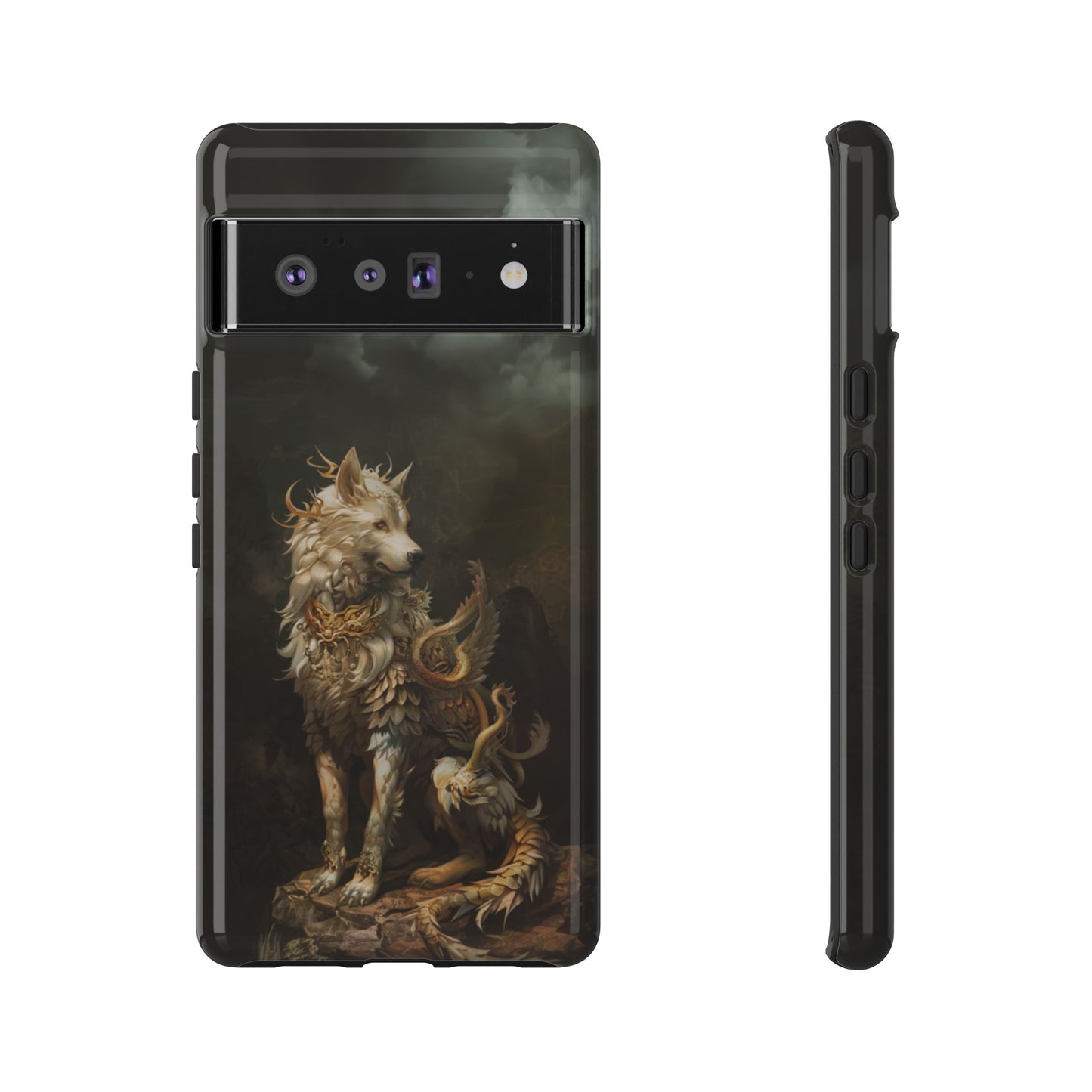 Antlered Wolf Guardian - Tough Google Pixel Case