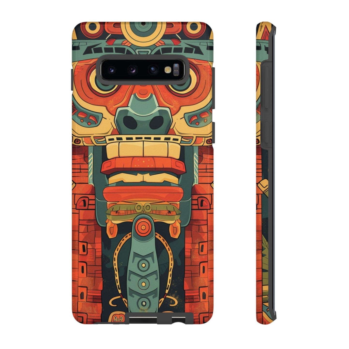 Aztec Totem Mask - Tough Samsung Galaxy Case