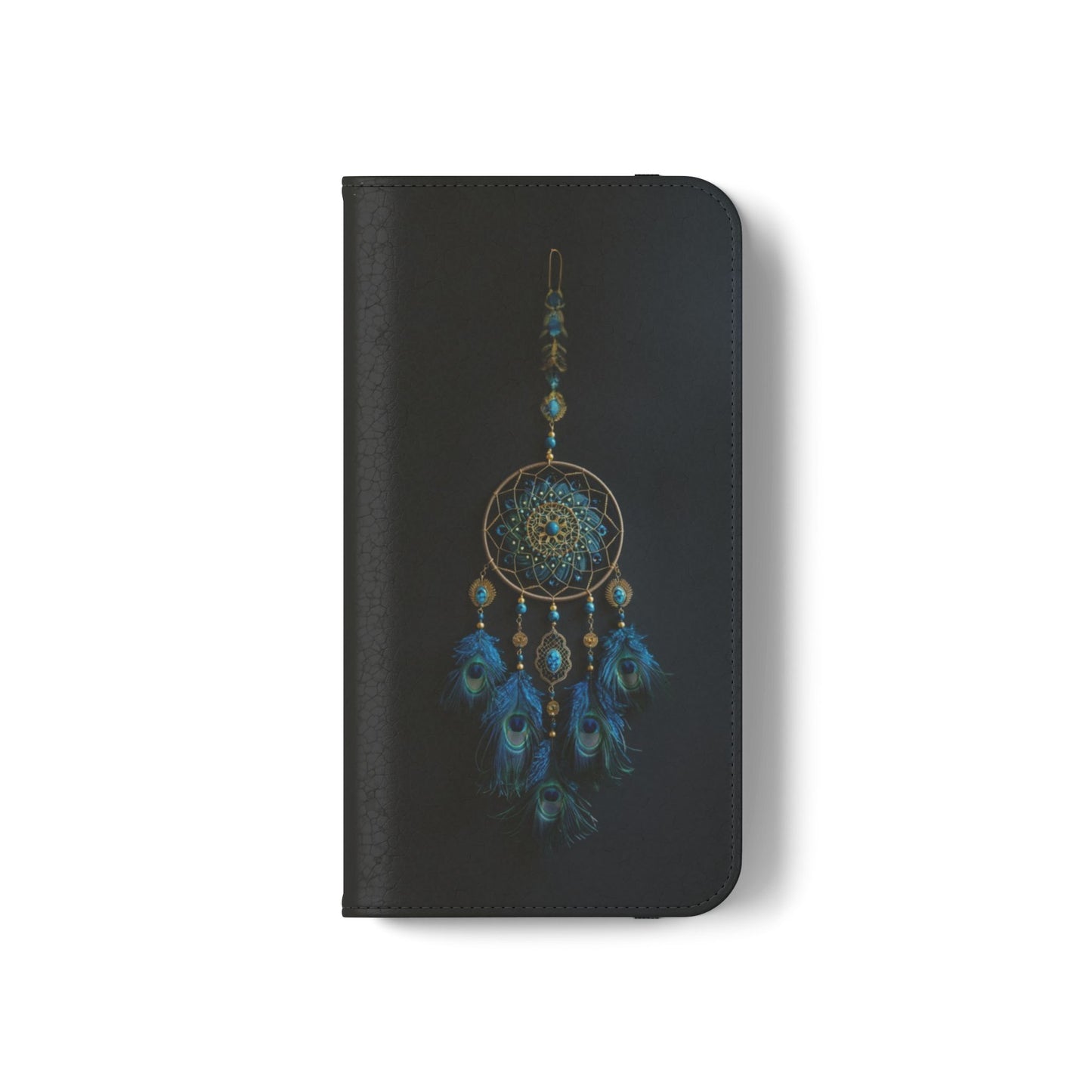 Peacock Feather Dreamcatcher - Wallet Flip Case
