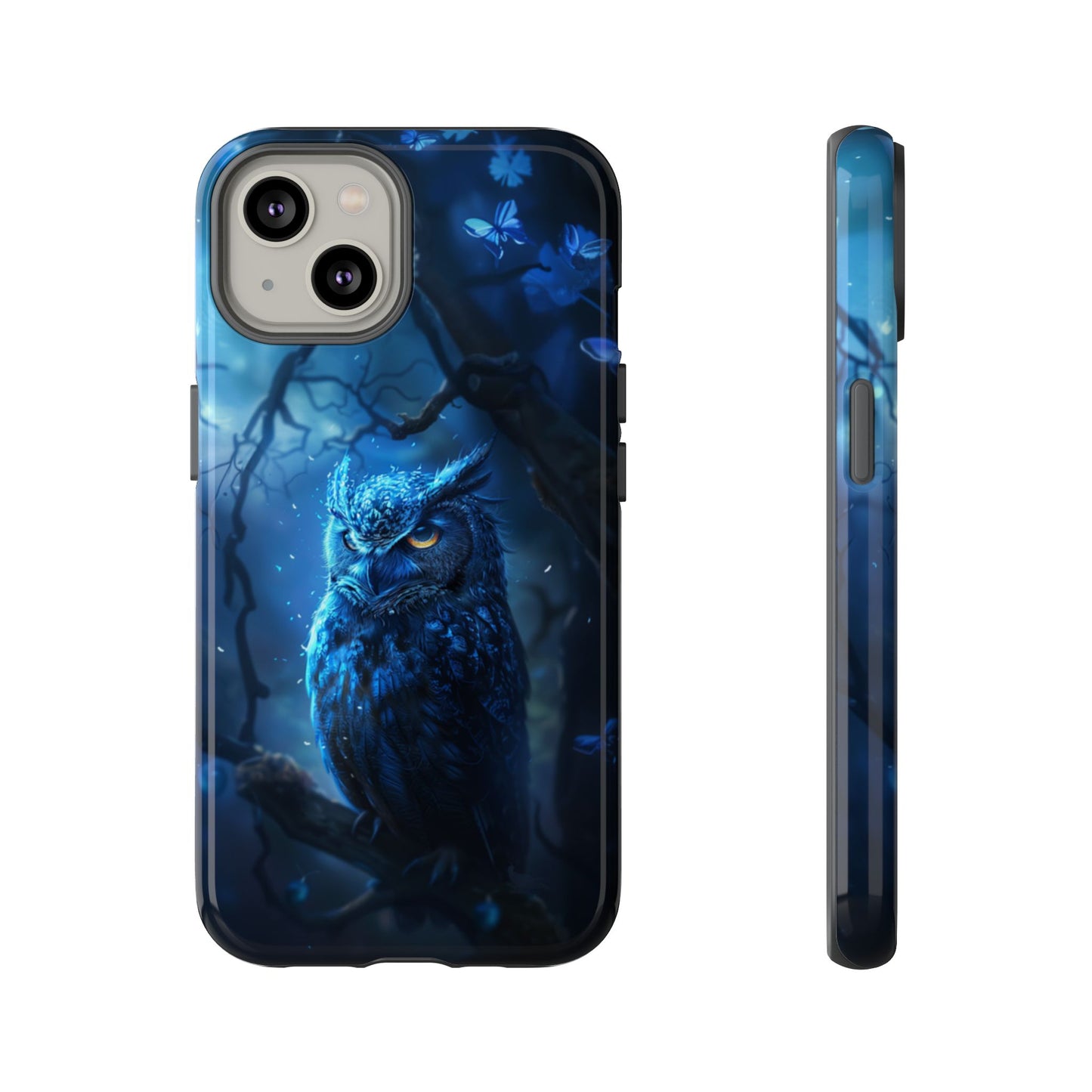 Azure Nocturne Owl – Tough iPhone Case