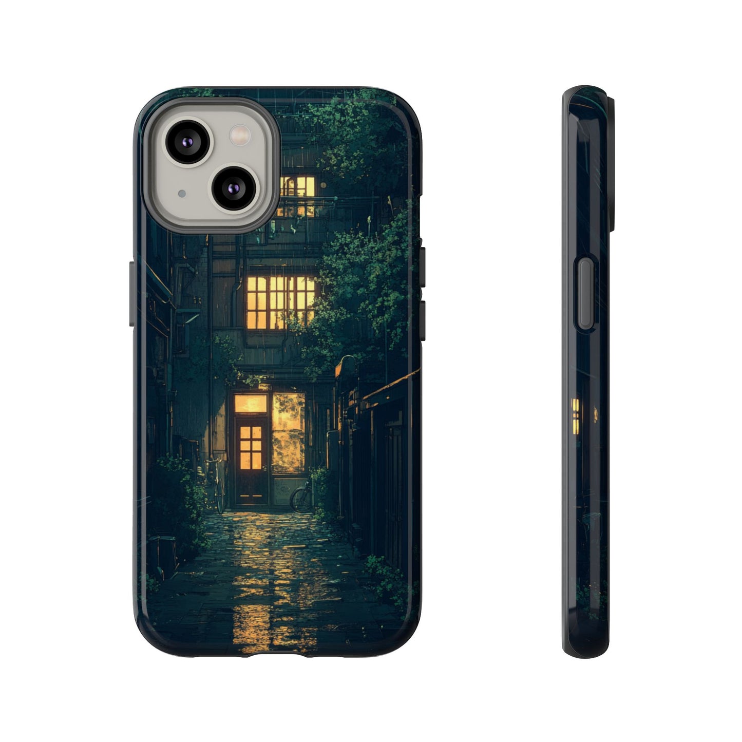 Rainy Alley - Tough iPhone Case