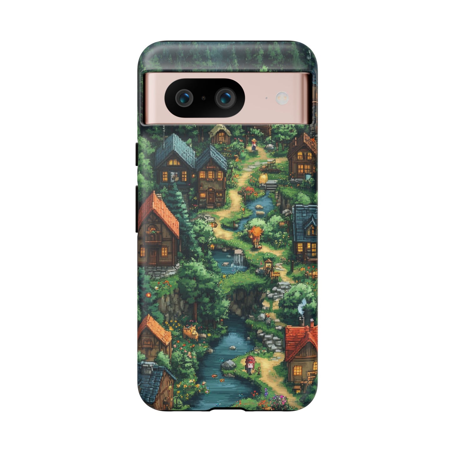 Enchanted Village: Pixel Paradise Phone Case - iPhone, Google Pixel, Samsung Galaxy