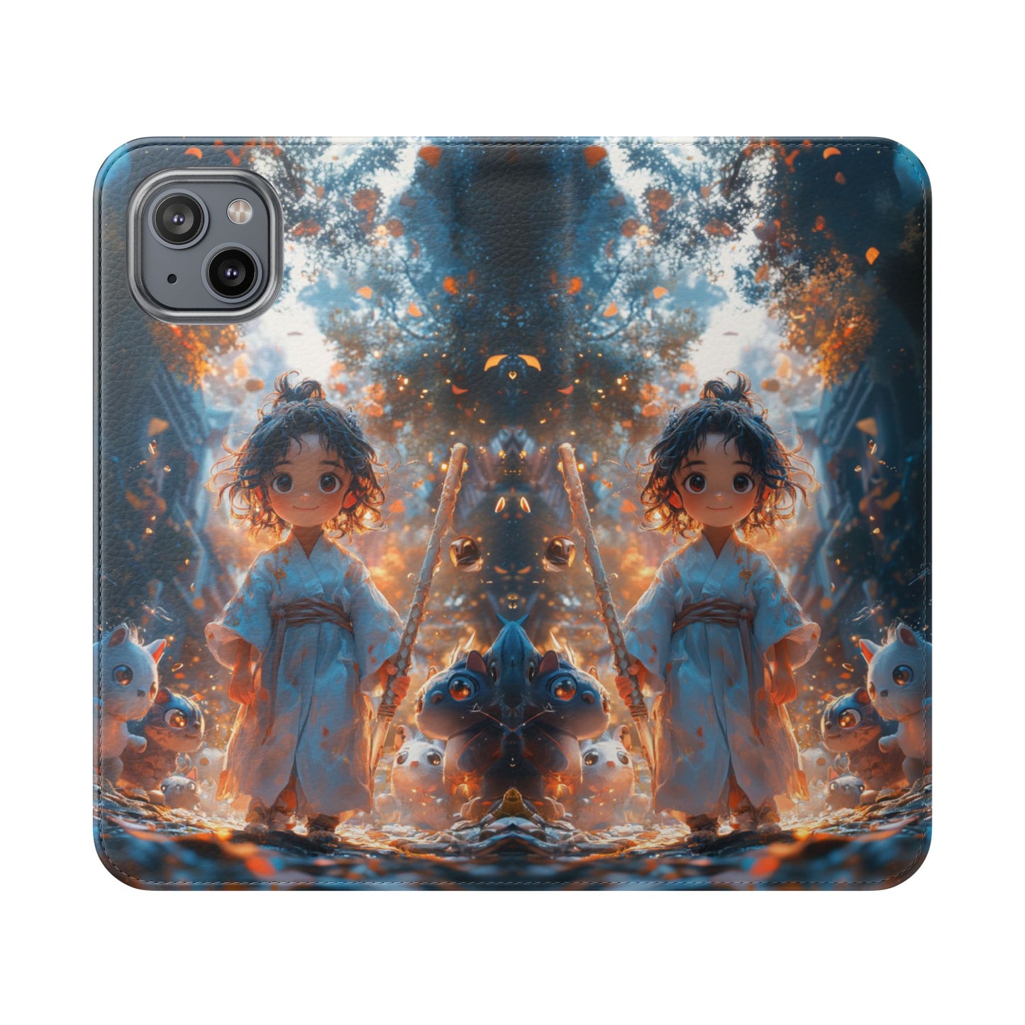 Forest Spirit Child - Wallet Flip Case