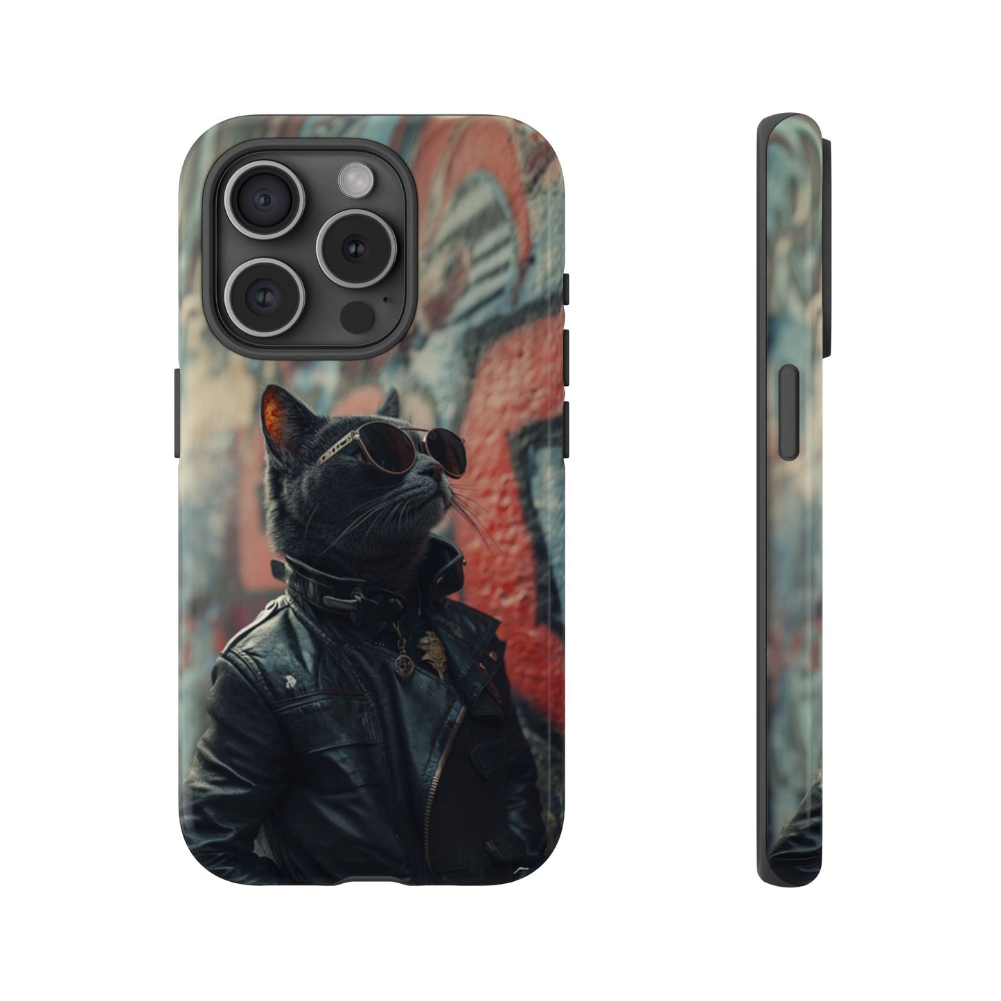 Punk Rock Cat Phone Case – iPhone, Google Pixel, Samsung Galaxy