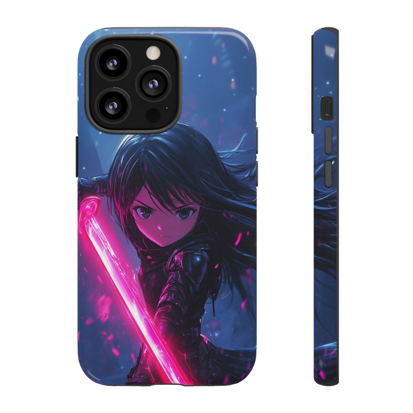 Neon Blade Warrior – Tough iPhone Case