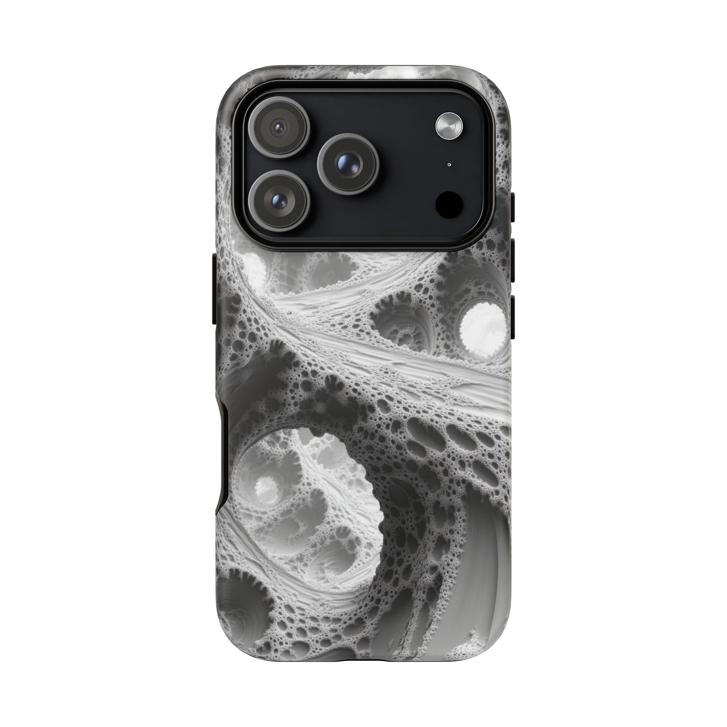 Monochrome Fractal – Tough iPhone Case