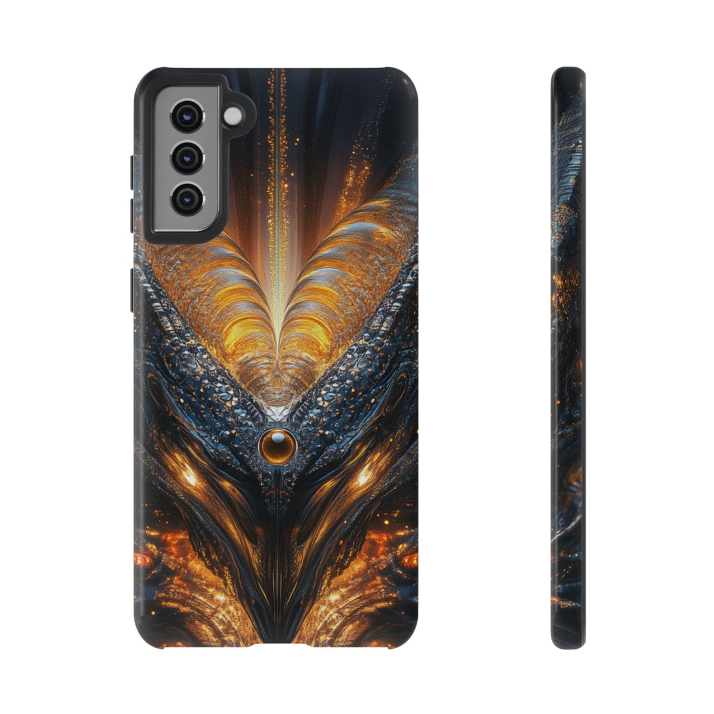 Obsidian Flare Fractal – Tough Samsung Galaxy Case