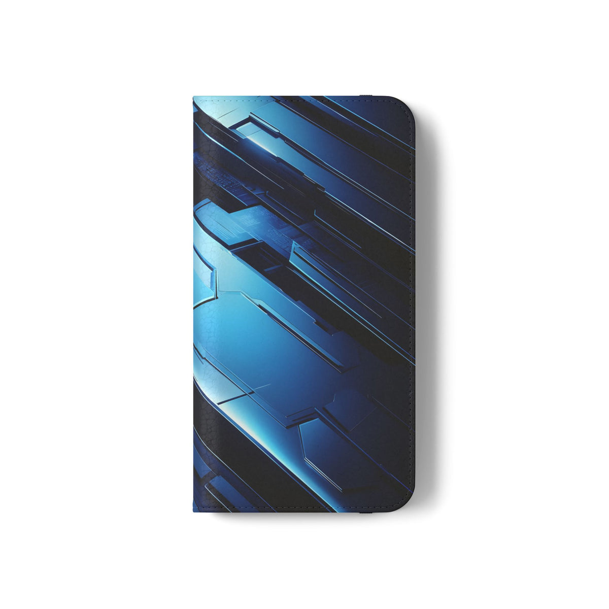 Blue Tech Matrix - Wallet Flip Case