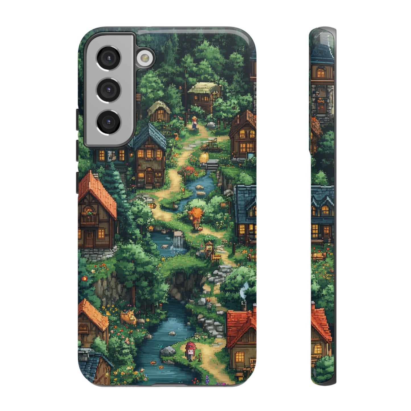 Pixel Forest Hamlet - Tough Samsung Galaxy Case