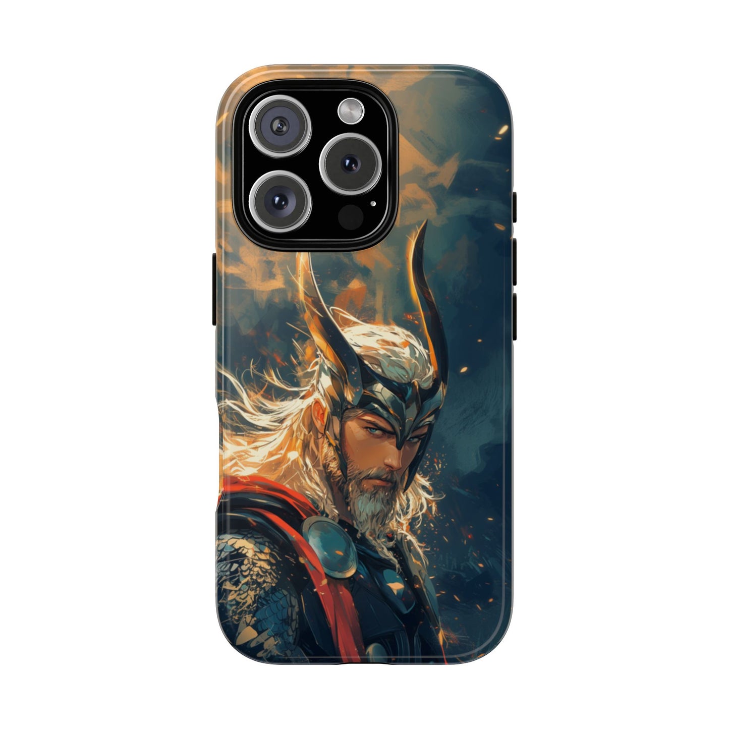 Storm-Bringer: Epic Thor Anime-Style Phone Case - iPhone, Google Pixel, Samsung