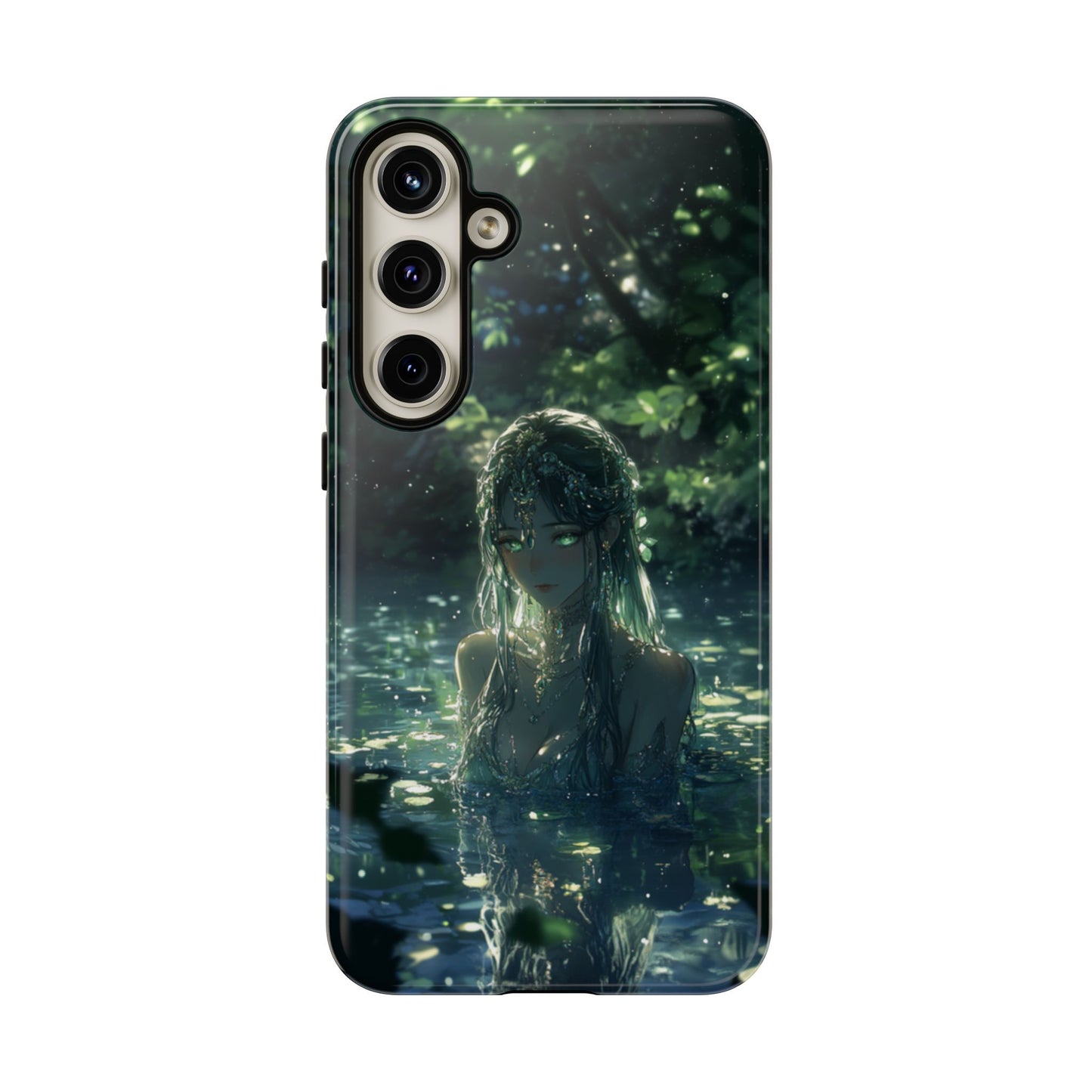 Forest Water Nymph Green Eyes Pond - Tough Samsung Galaxy Case