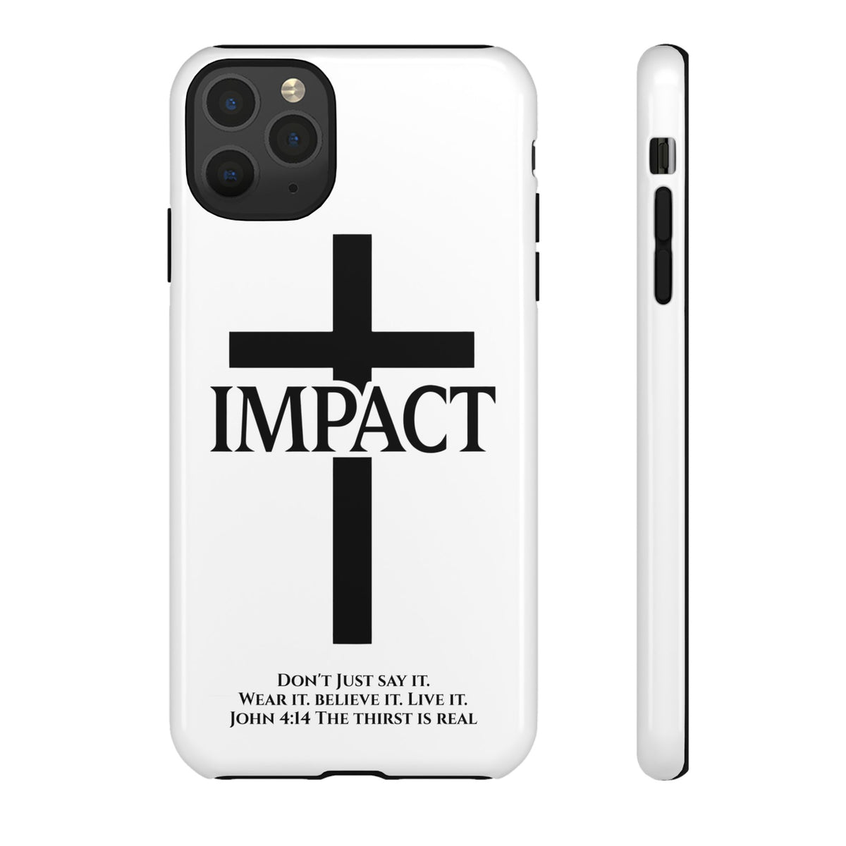 Impact White - Tough iPhone Case
