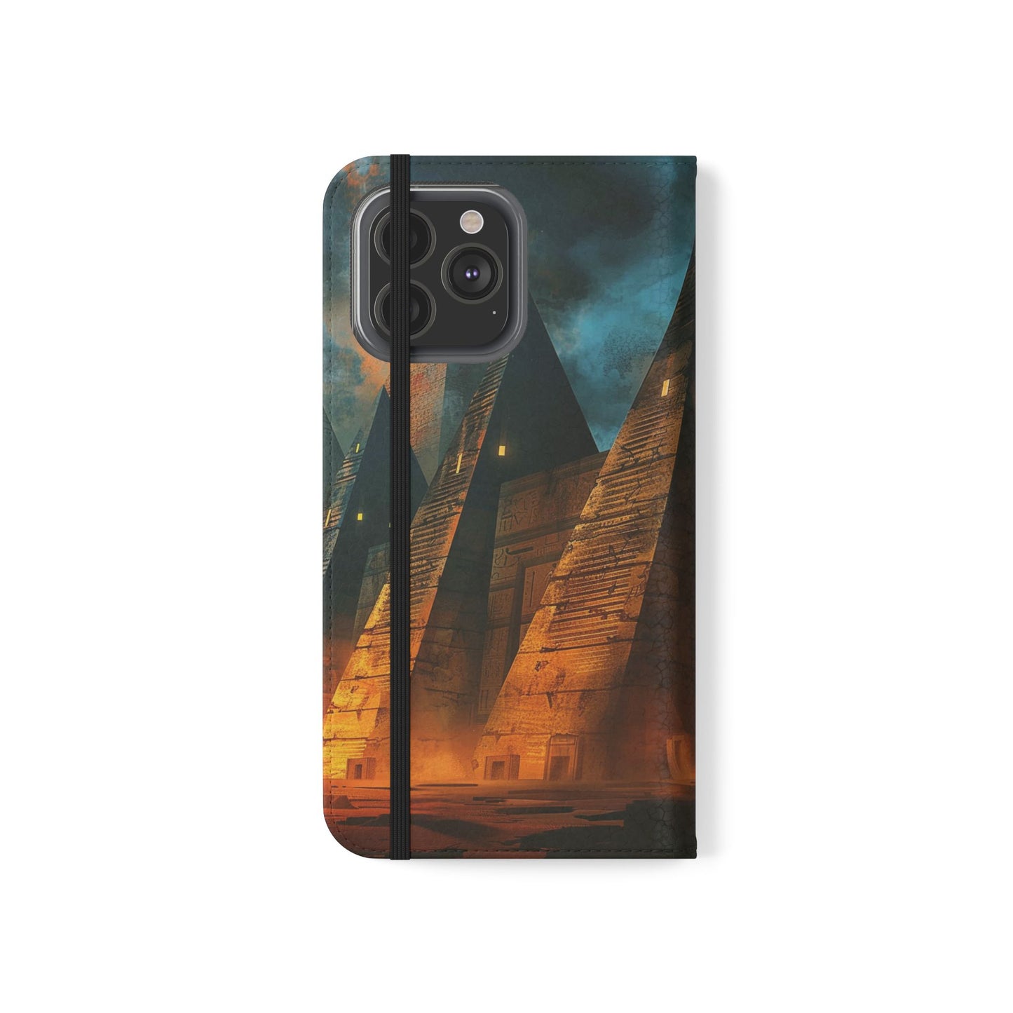 Ancient Egyptian Pyramids Sunset - Wallet Flip Case