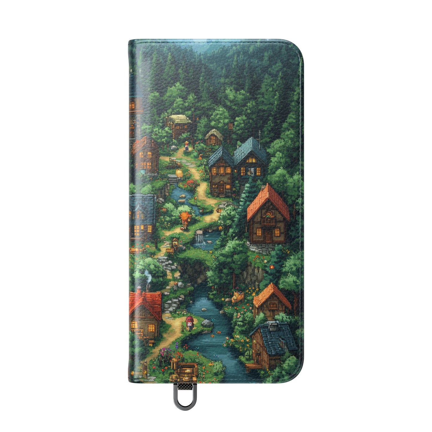 Pixel Forest Hamlet - Wallet Flip Case
