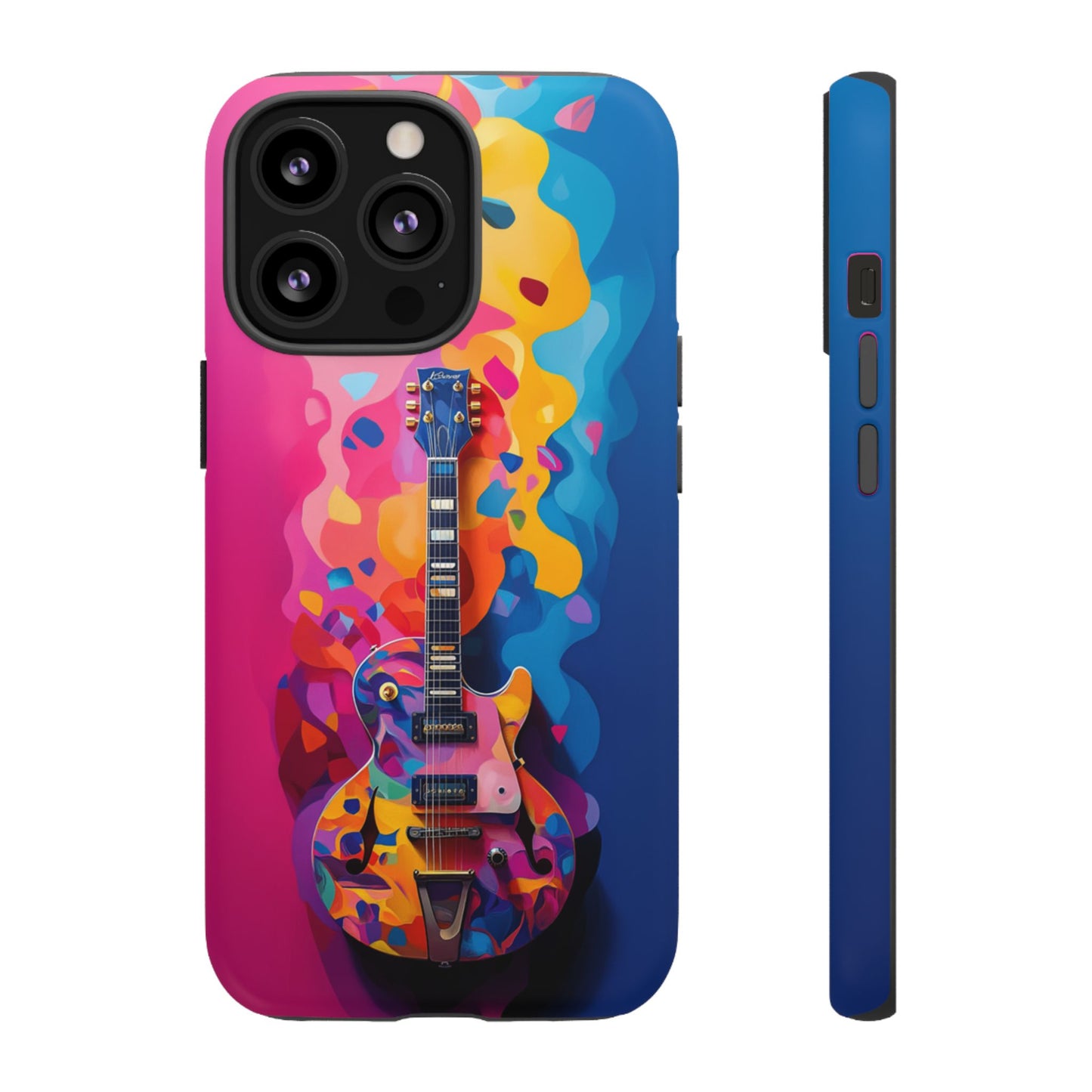 Vibrant Abstract Guitar Phone Case - iPhone, Google Pixel, Samsung Galaxy