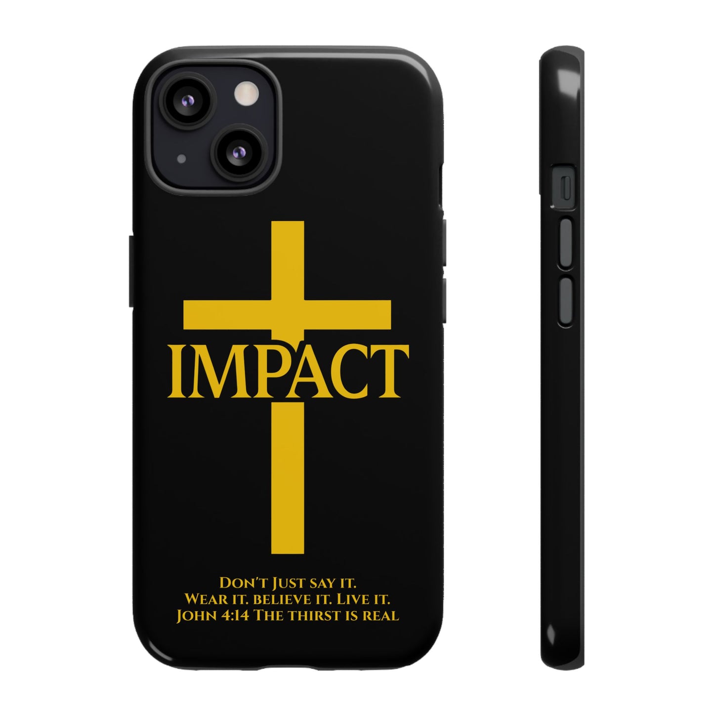 Impact Black/Gold - Tough iPhone Case