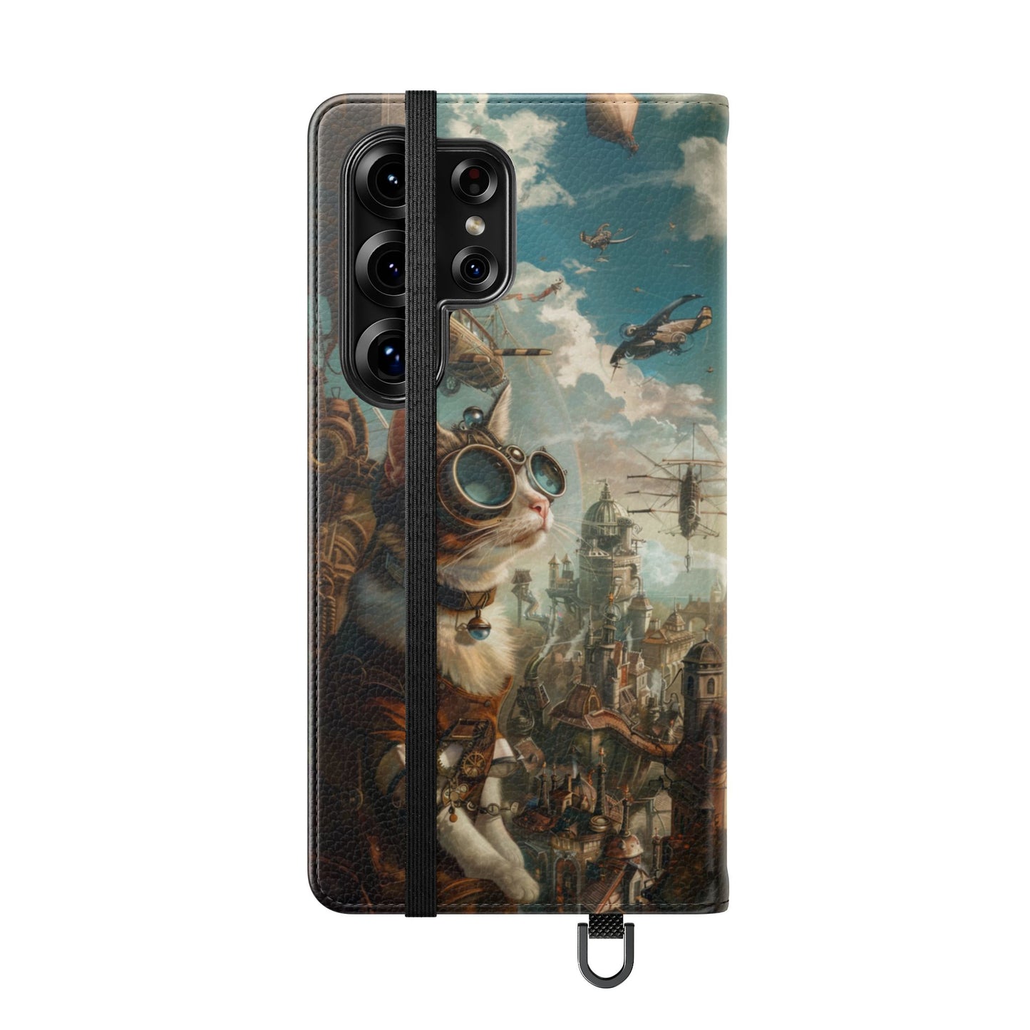 Steampunk Aviator Cat - Wallet Flip Case