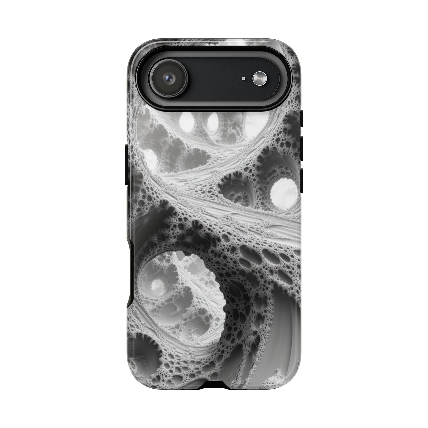 Monochrome Fractal – Tough iPhone Case