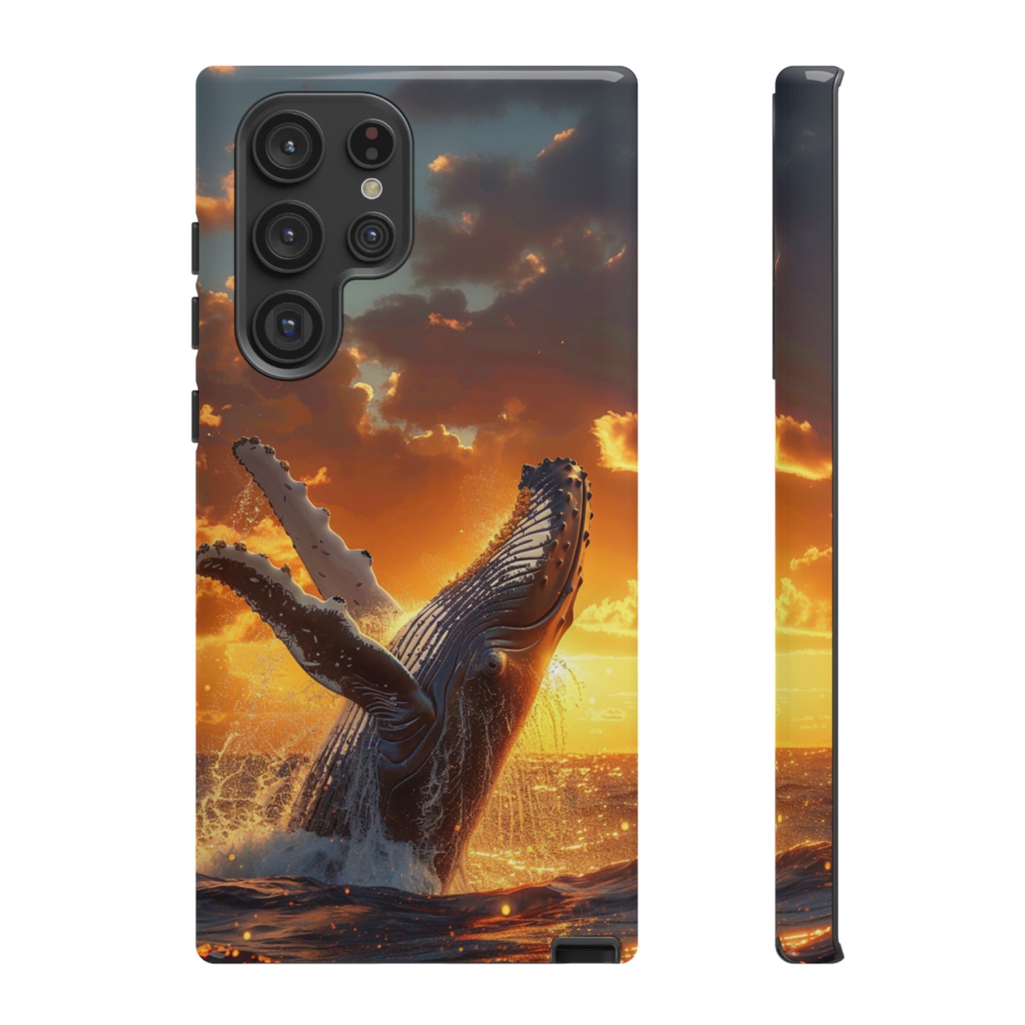Sunset Breach Whale - Tough Samsung Galaxy Case