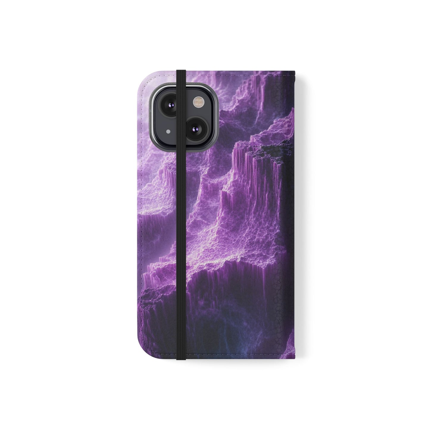 Purple Crystal Canyon - Wallet Flip Case