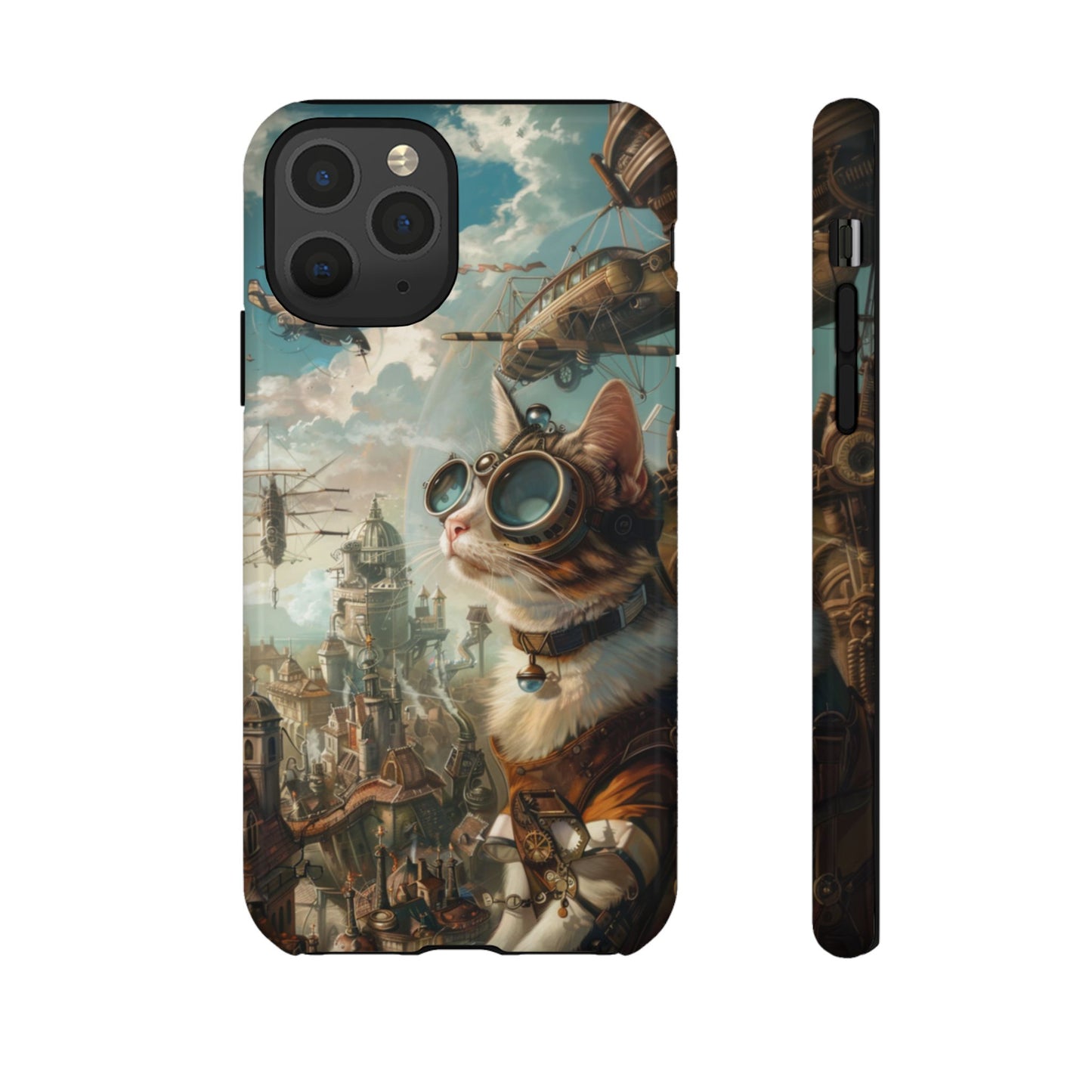 Steampunk Aviator Cat - Tough iPhone Case