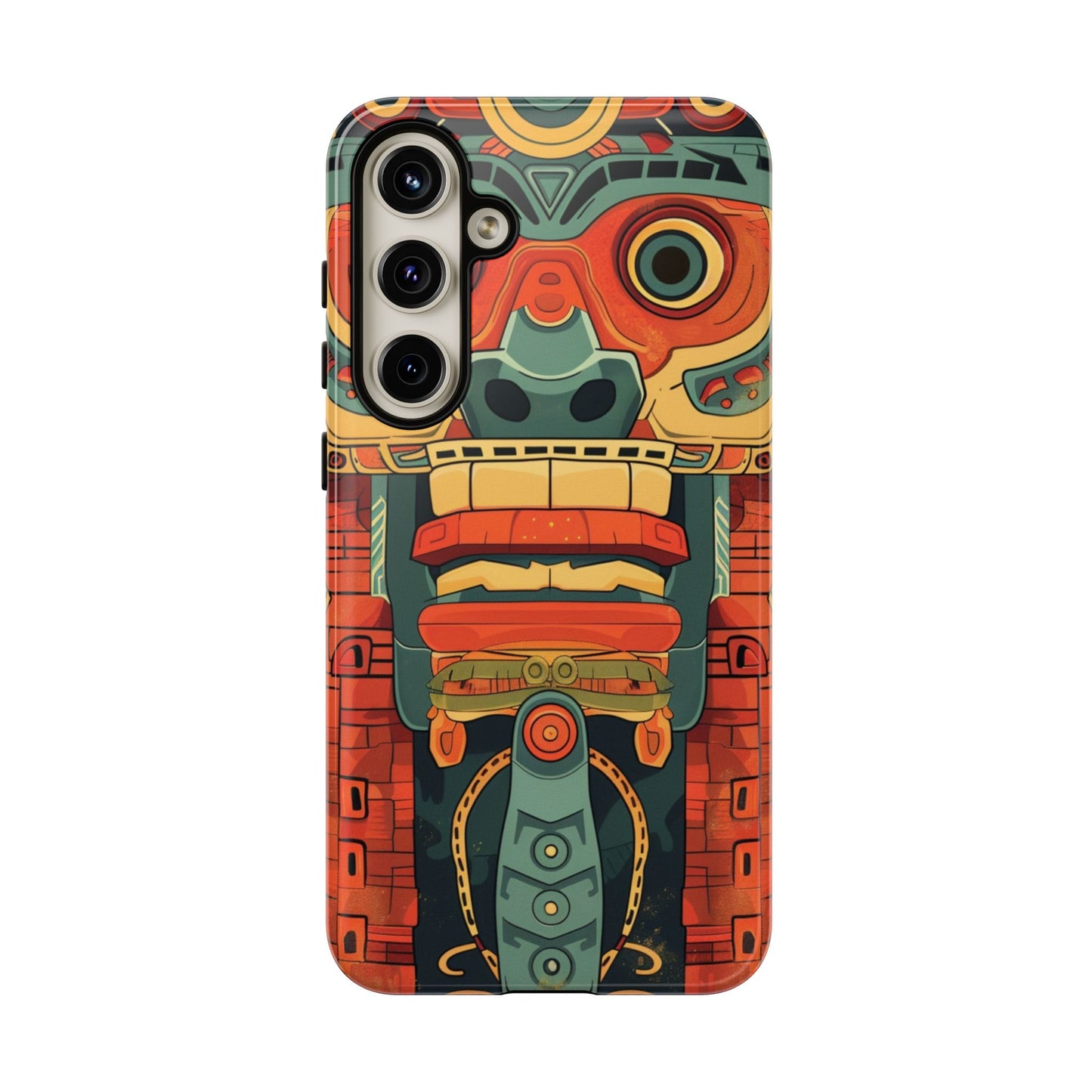 Aztec Totem Mask - Tough Samsung Galaxy Case