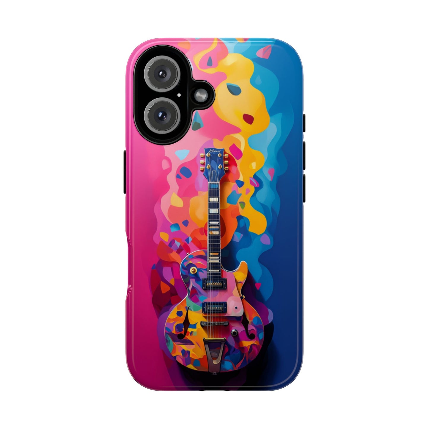 Vibrant Abstract Guitar Phone Case - iPhone, Google Pixel, Samsung Galaxy