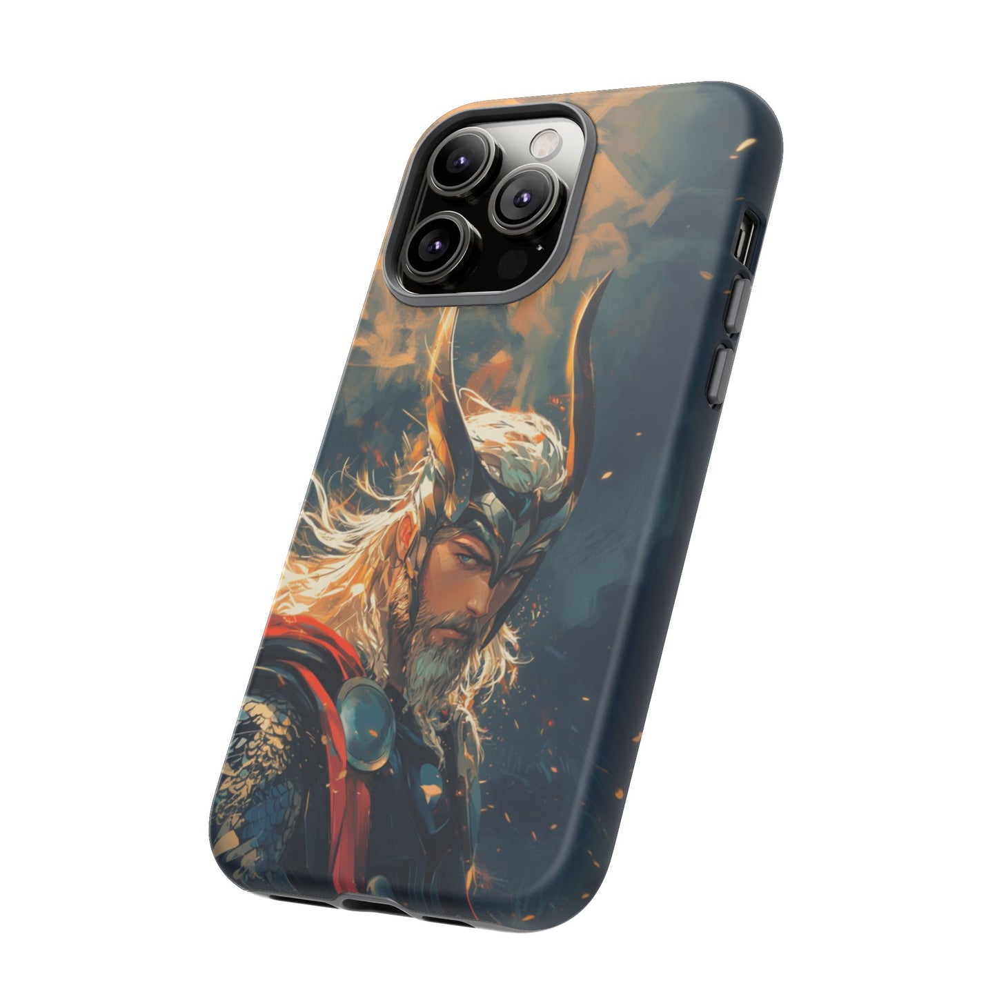 Storm-Bringer: Epic Thor Anime-Style Phone Case - iPhone, Google Pixel, Samsung