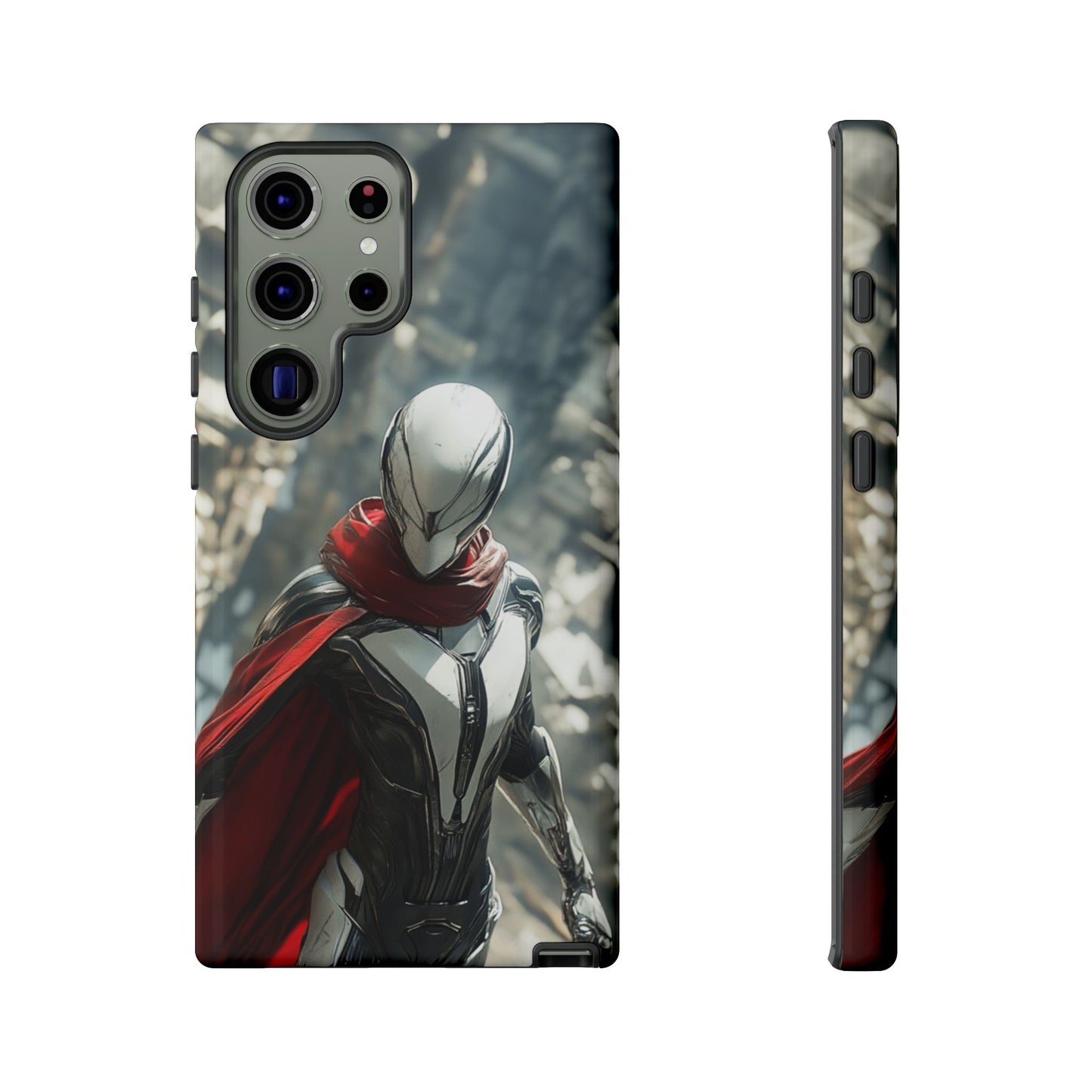 Crimson Sentinel Phone Case – iPhone, Google Pixel, Samsung Galaxy