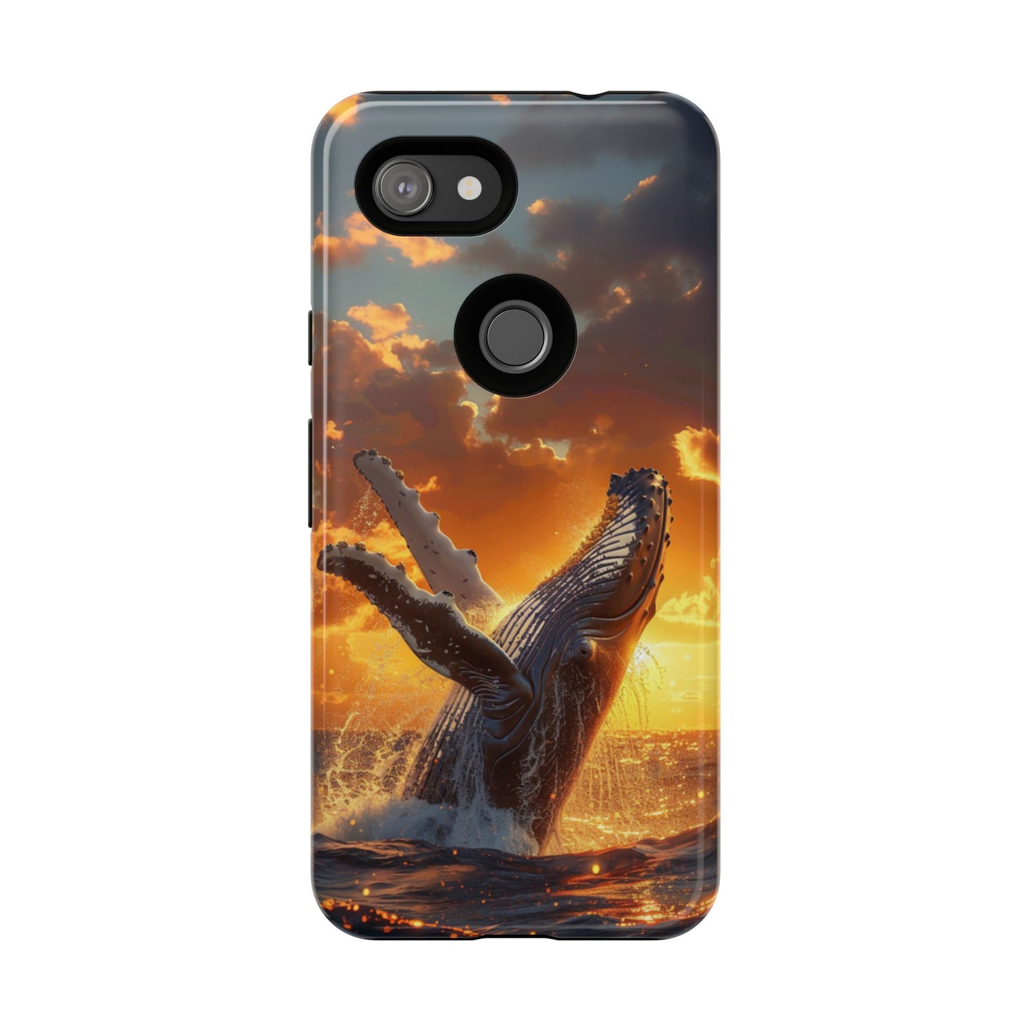 Sunset Breach Whale – Tough Google Pixel Case