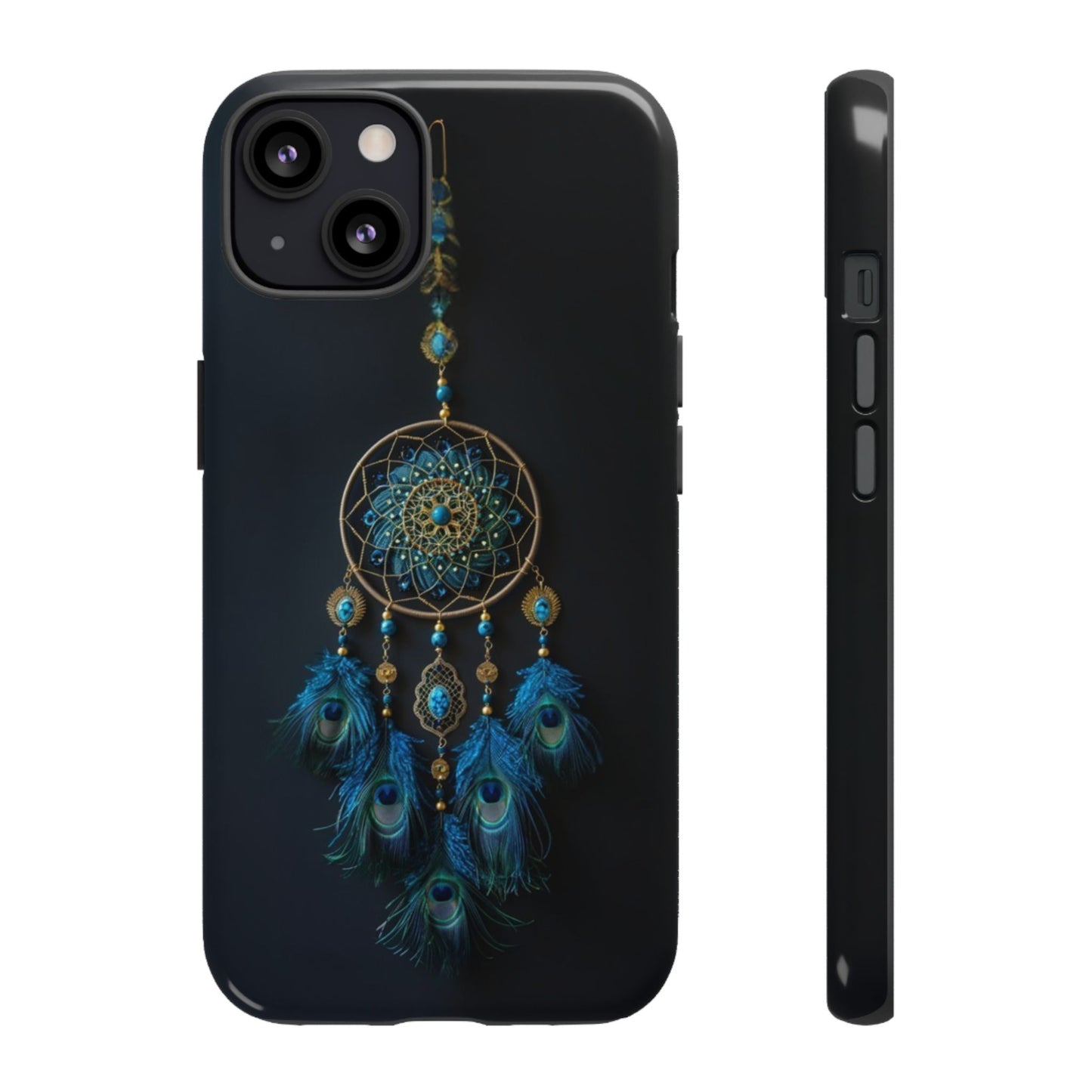 Peacock Feather Dreamcatcher - Tough iPhone Case