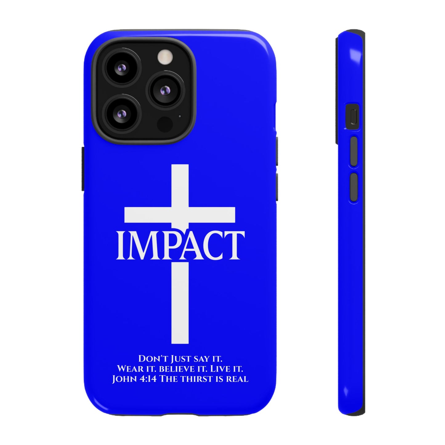 Impact Blue - Tough iPhone Case