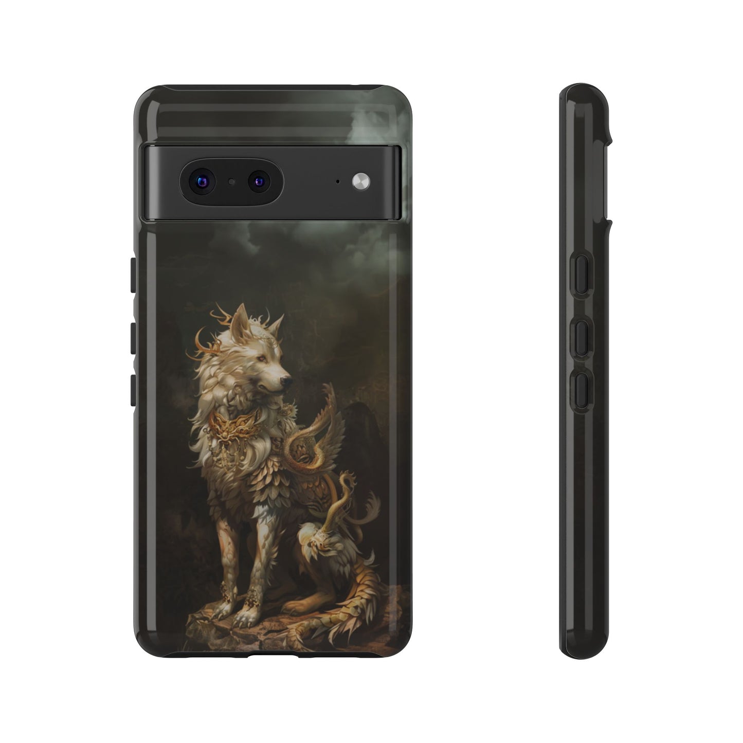Antlered Wolf Guardian - Tough Google Pixel Case